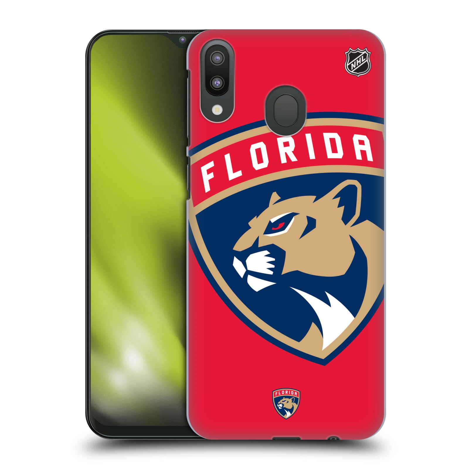 Pouzdro na mobil Samsung Galaxy M20 - HEAD CASE - Hokej NHL - Florida Panthers - Velký znak