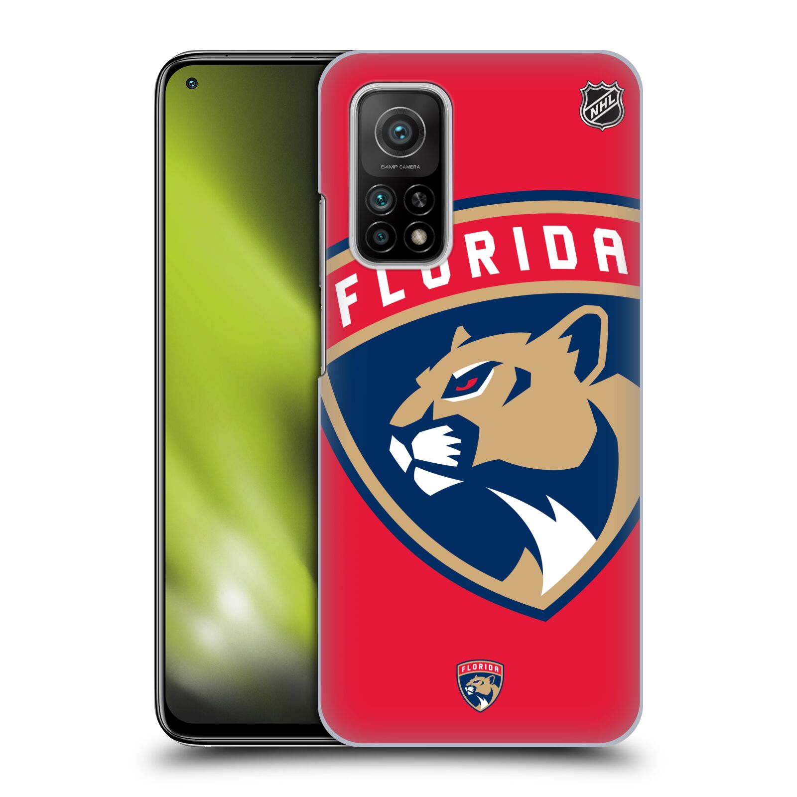 Pouzdro na mobil Xiaomi  Mi 10T / Mi 10T PRO - HEAD CASE - Hokej NHL - Florida Panthers - Velký znak