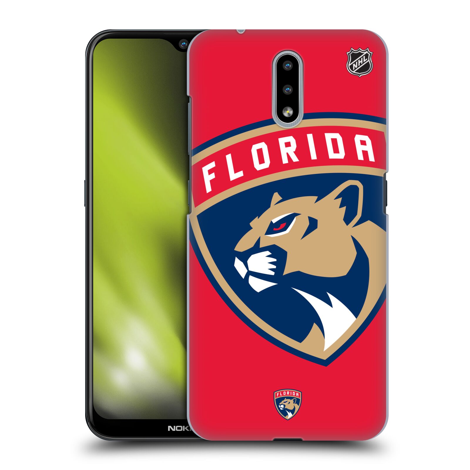 Pouzdro na mobil Nokia 2.3 - HEAD CASE - Hokej NHL - Florida Panthers - Velký znak