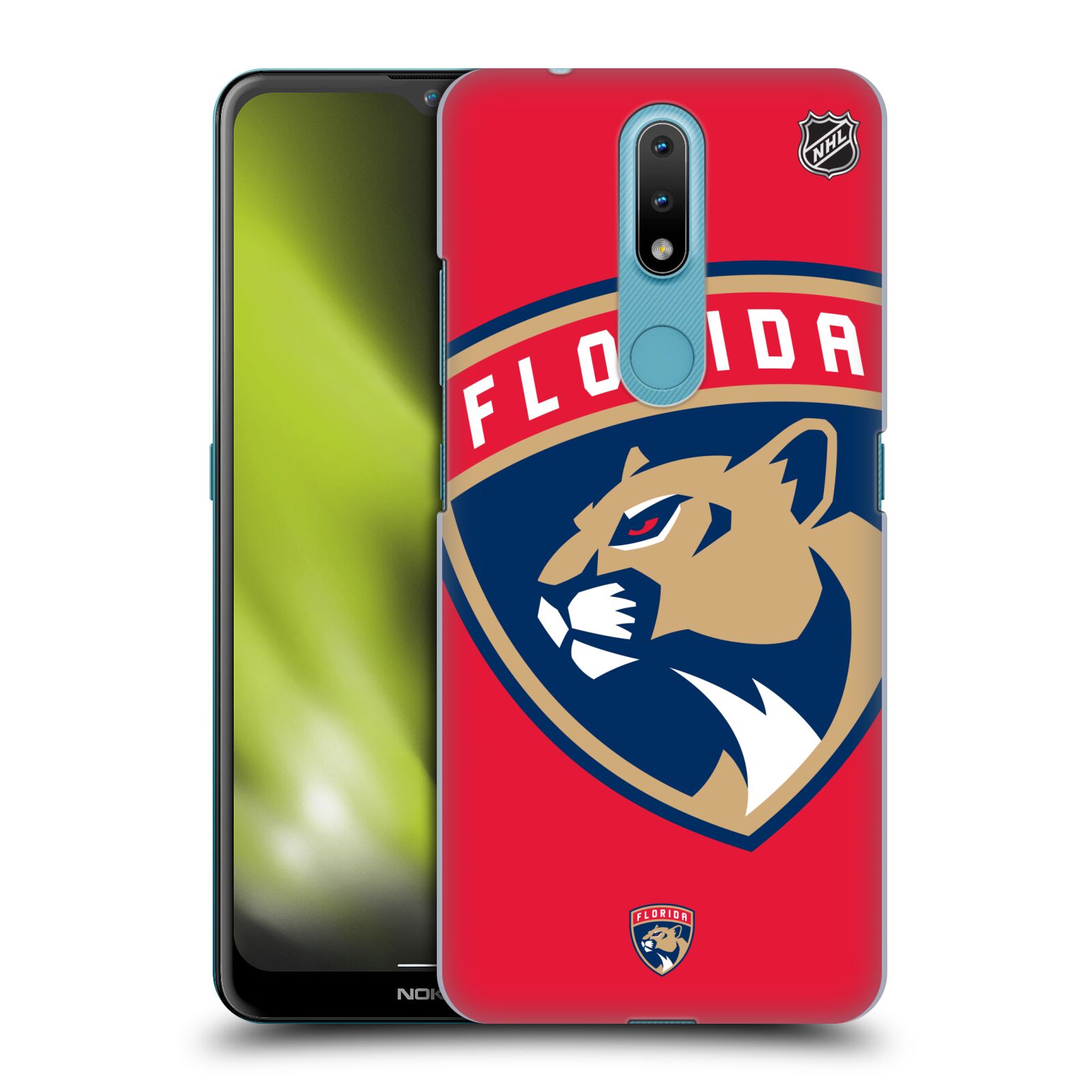Pouzdro na mobil Nokia 2.4 - HEAD CASE - Hokej NHL - Florida Panthers - Velký znak