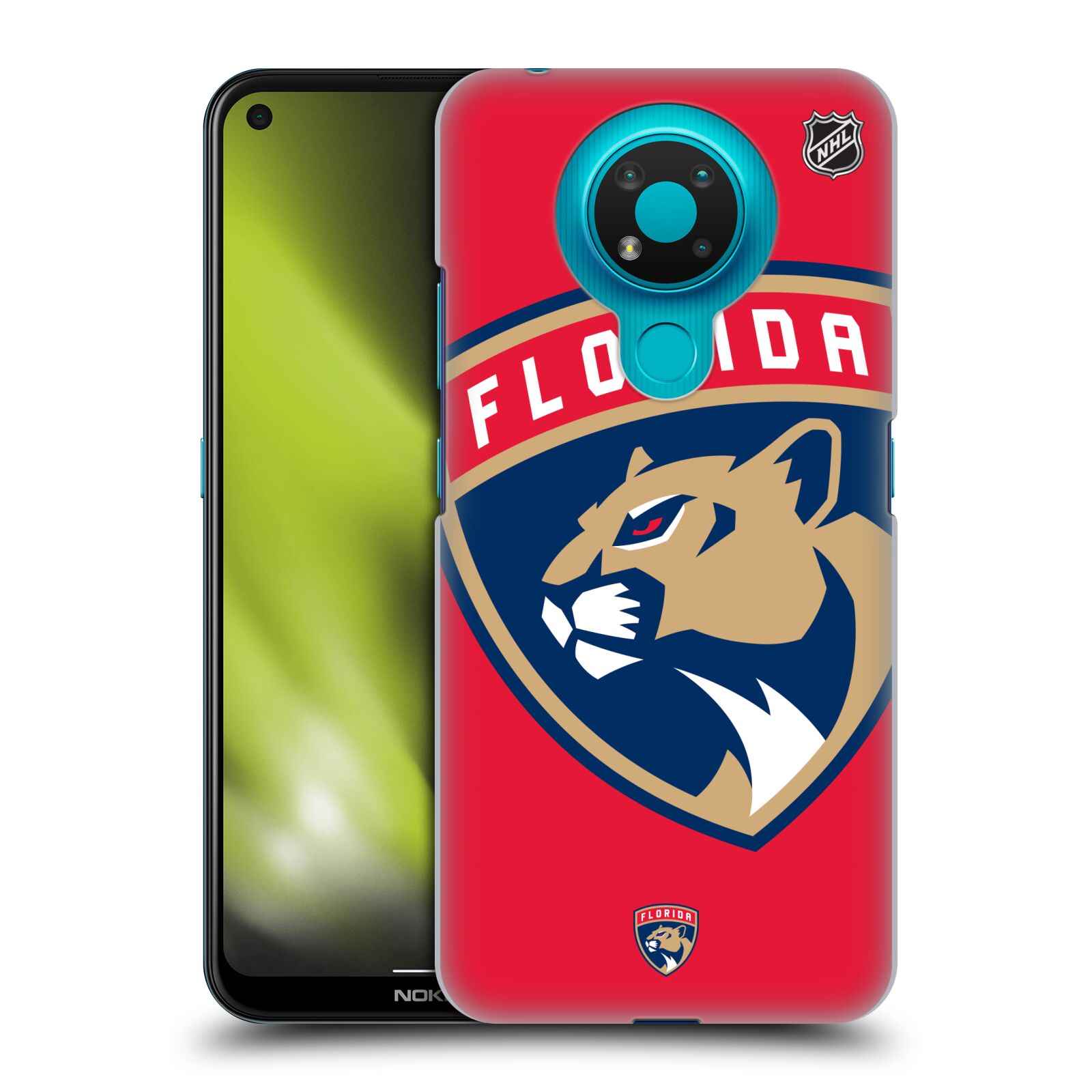 Pouzdro na mobil Nokia 3.4 - HEAD CASE - Hokej NHL - Florida Panthers - Velký znak