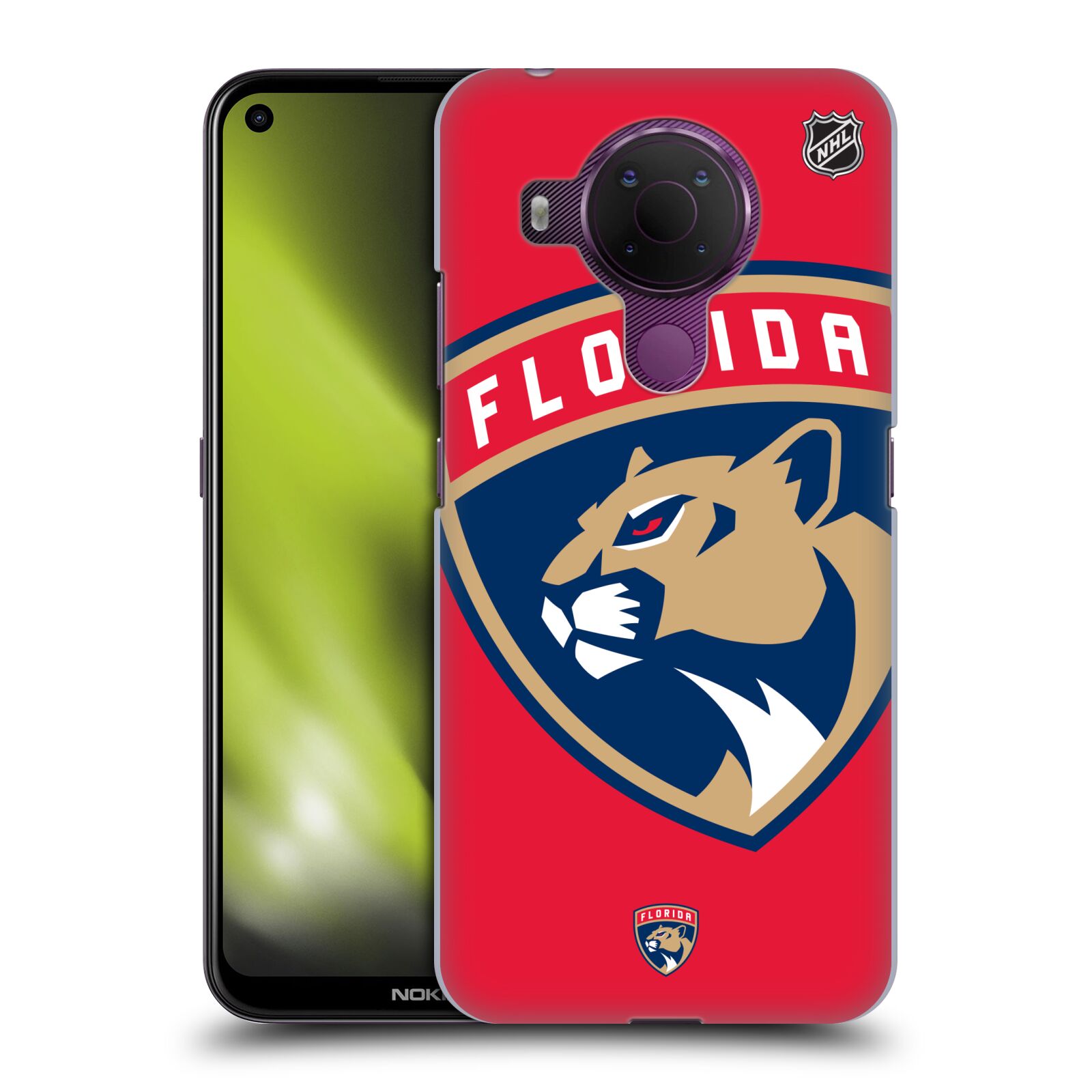 Pouzdro na mobil Nokia 5.4 - HEAD CASE - Hokej NHL - Florida Panthers - Velký znak