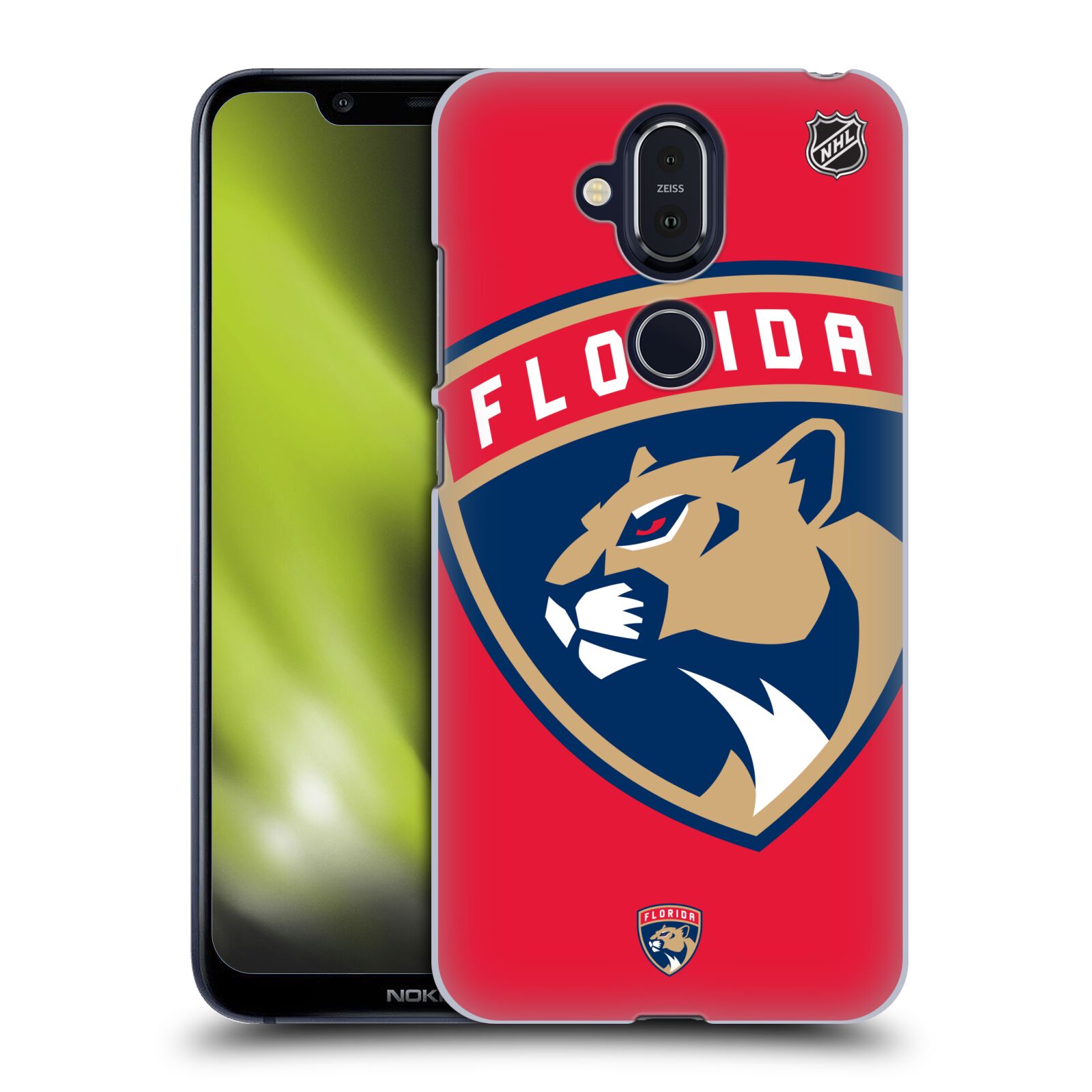 Pouzdro na mobil NOKIA 8.1 - HEAD CASE - Hokej NHL - Florida Panthers - Velký znak