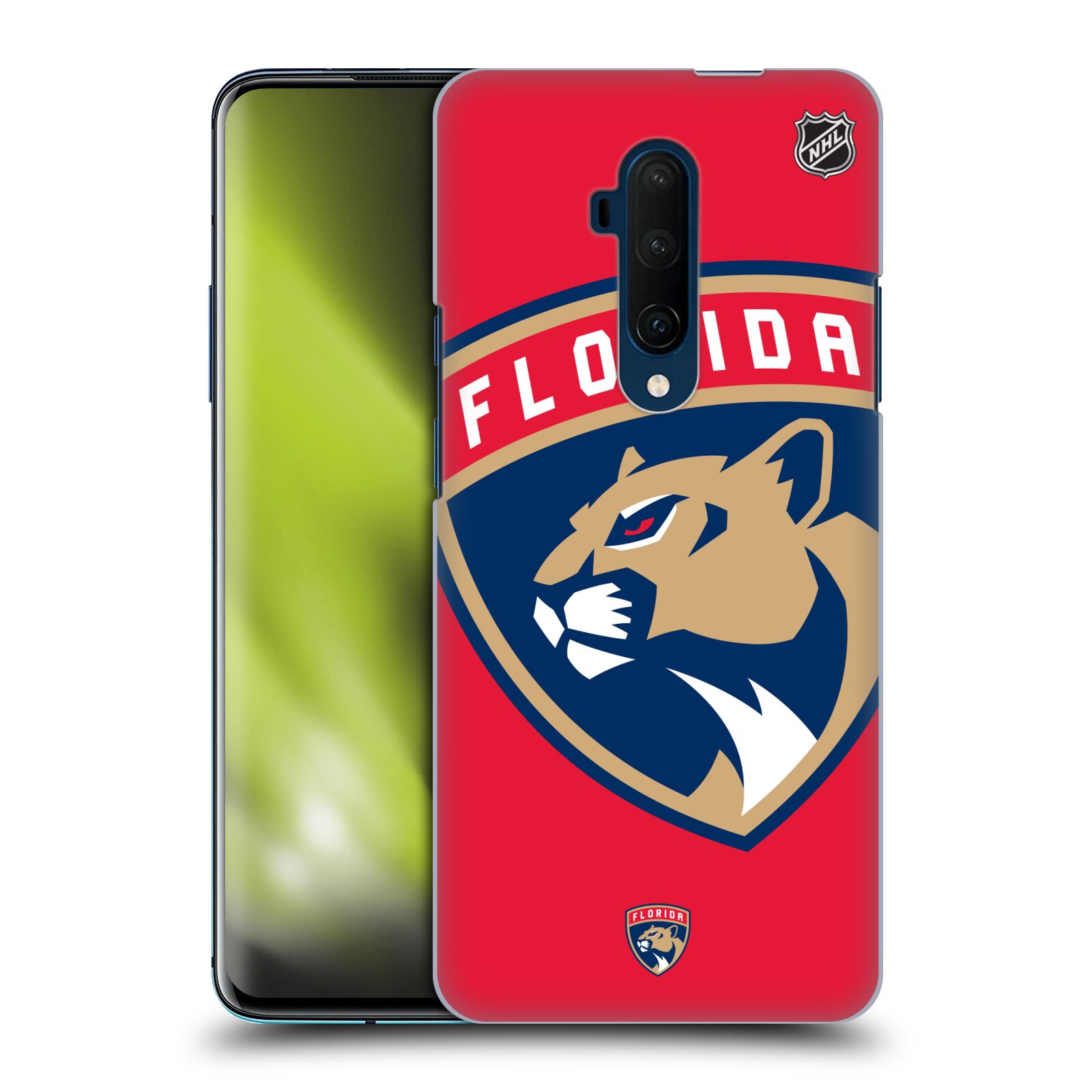 Pouzdro na mobil OnePlus 7T Pro - HEAD CASE - Hokej NHL - Florida Panthers - Velký znak