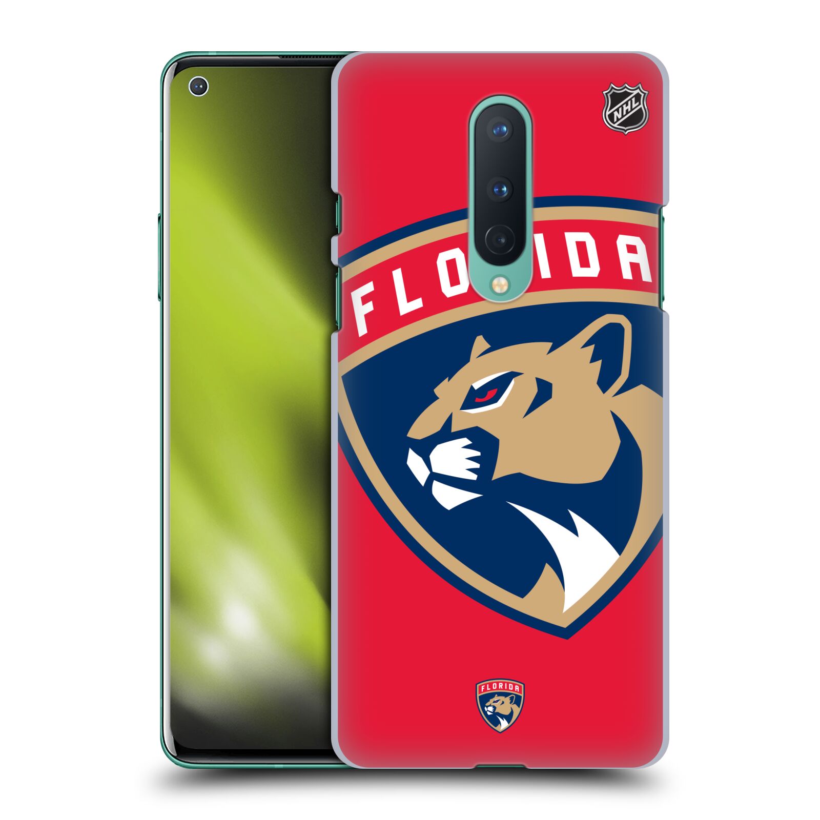 Pouzdro na mobil OnePlus 8 5G - HEAD CASE - Hokej NHL - Florida Panthers - Velký znak