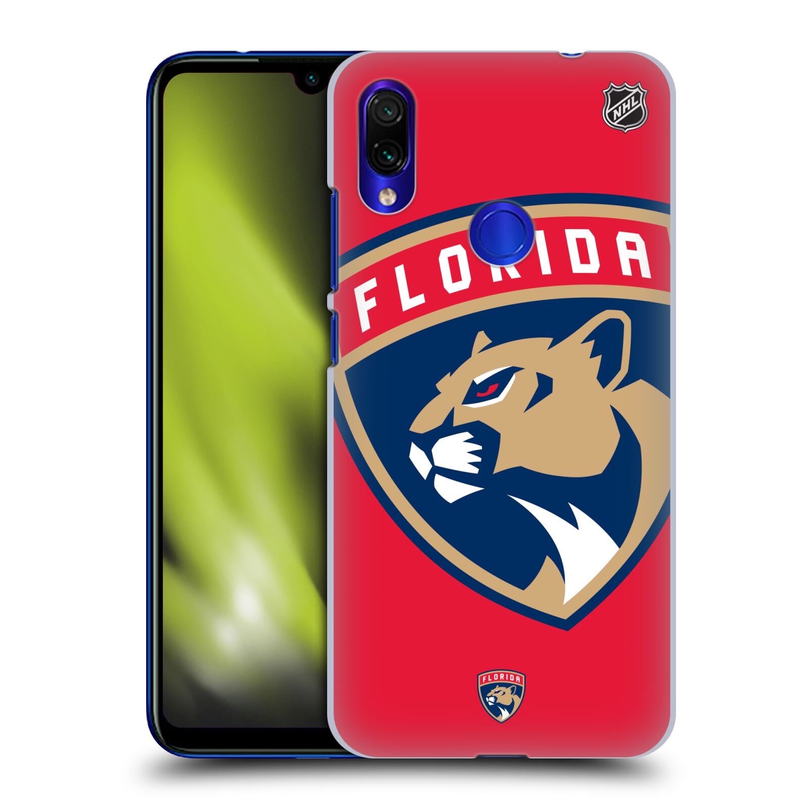 Pouzdro na mobil Xiaomi Redmi Note 7 - HEAD CASE - Hokej NHL - Florida Panthers - Velký znak
