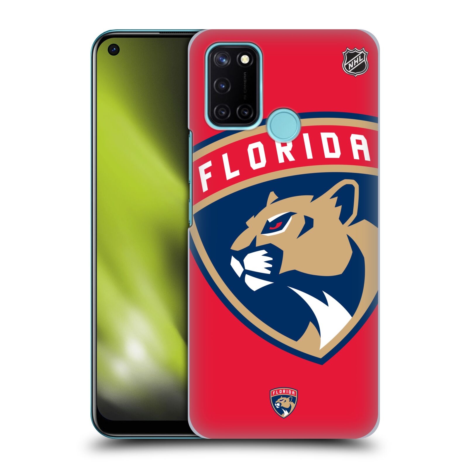 Pouzdro na mobil Realme 7i / Realme C17 - HEAD CASE - Hokej NHL - Florida Panthers - Velký znak