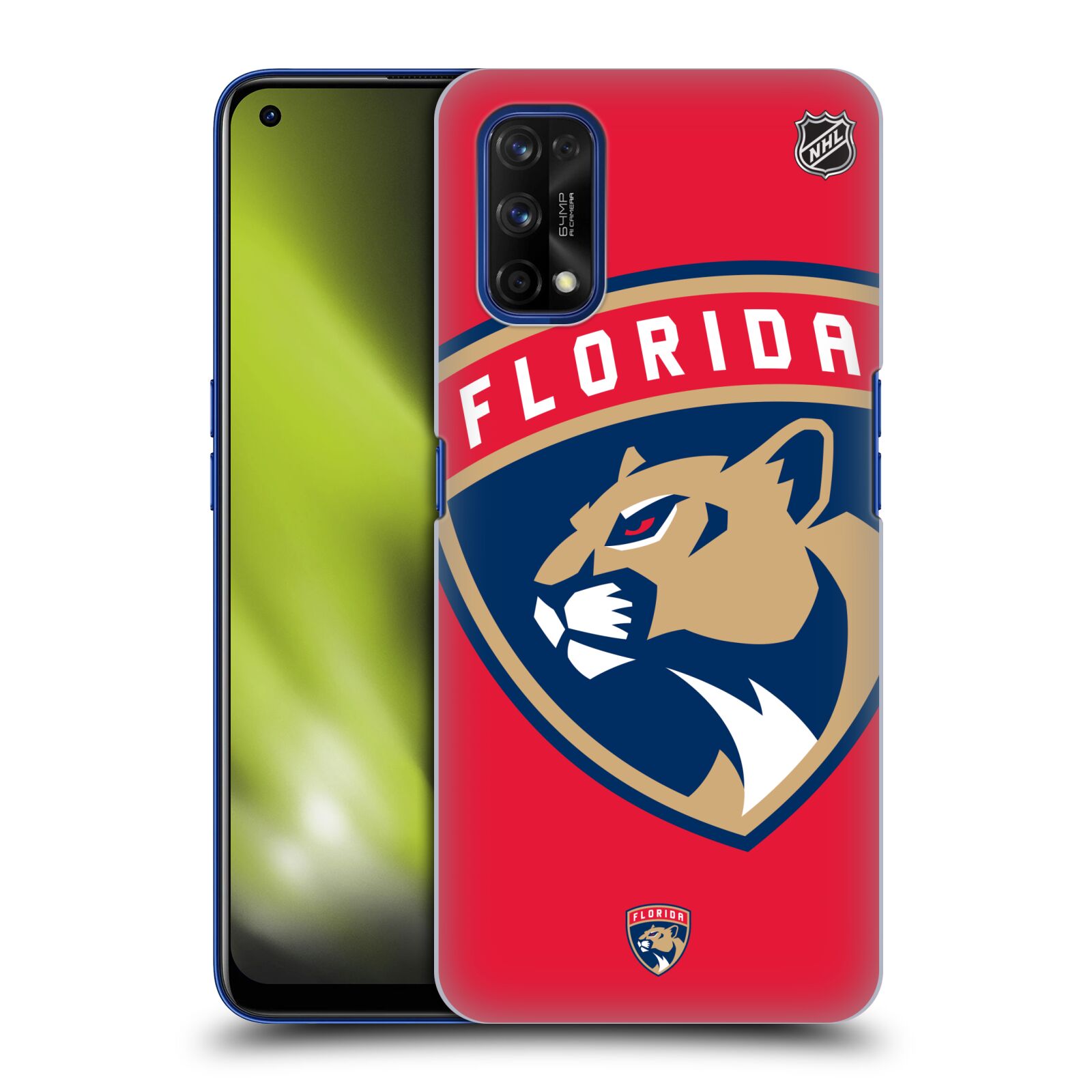 Pouzdro na mobil Realme 7 PRO - HEAD CASE - Hokej NHL - Florida Panthers - Velký znak