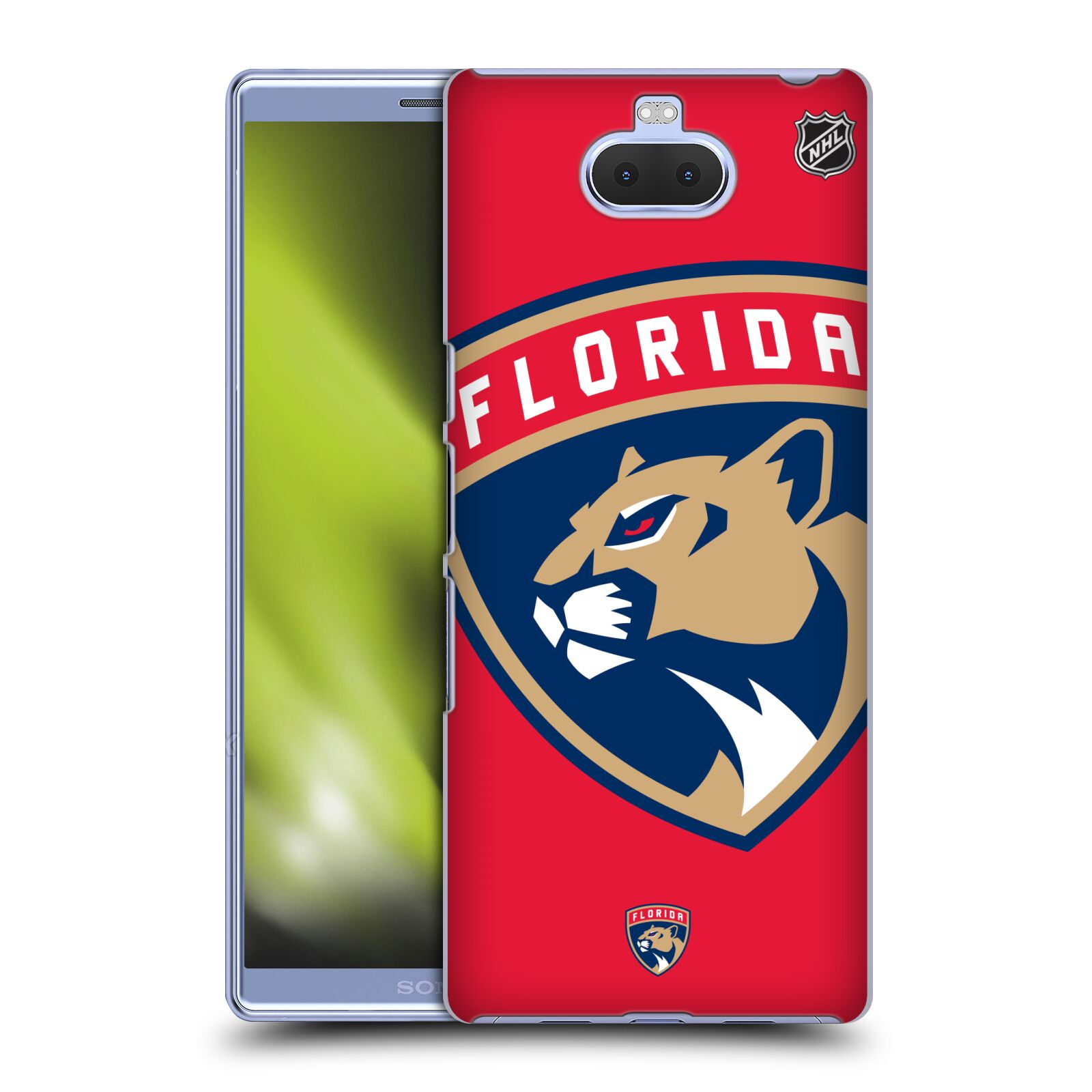 Pouzdro na mobil Sony Xperia 10 - HEAD CASE - Hokej NHL - Florida Panthers - Velký znak