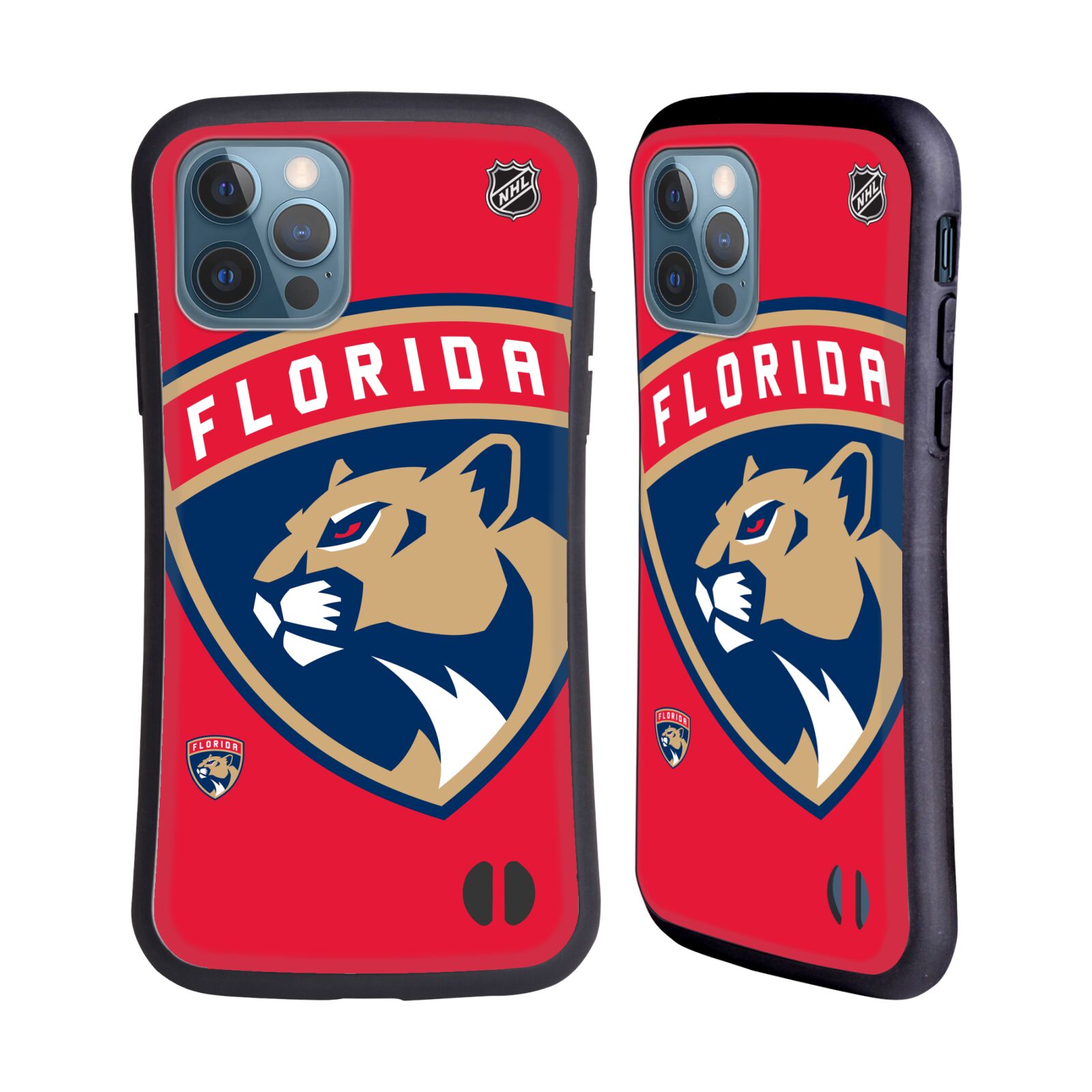 Obal na mobil Apple iPhone 12 / 12 PRO - HEAD CASE - NHL - Florida Panthers velký znak