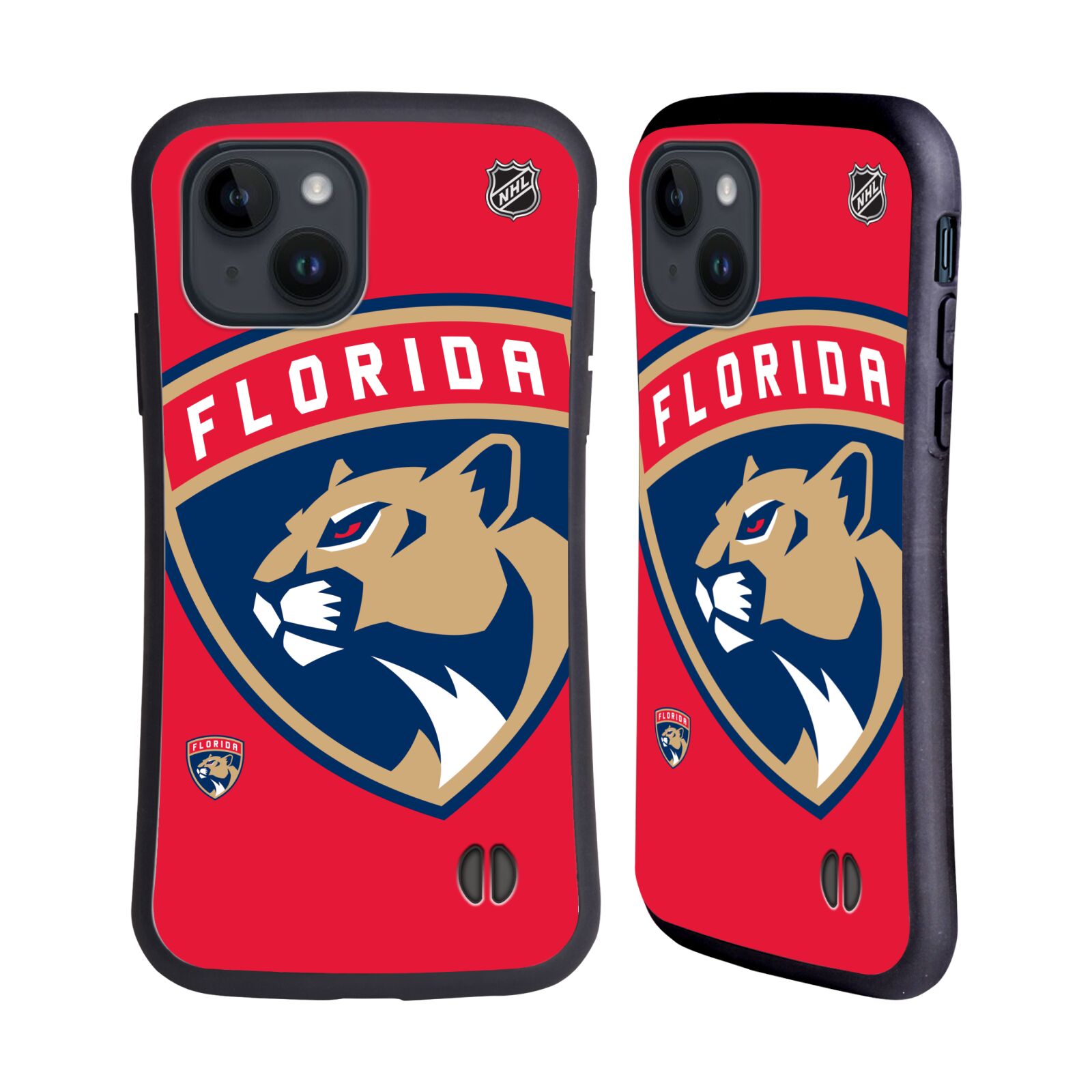 Obal na mobil Apple iPhone 15 - HEAD CASE - NHL - Florida Panthers velký znak