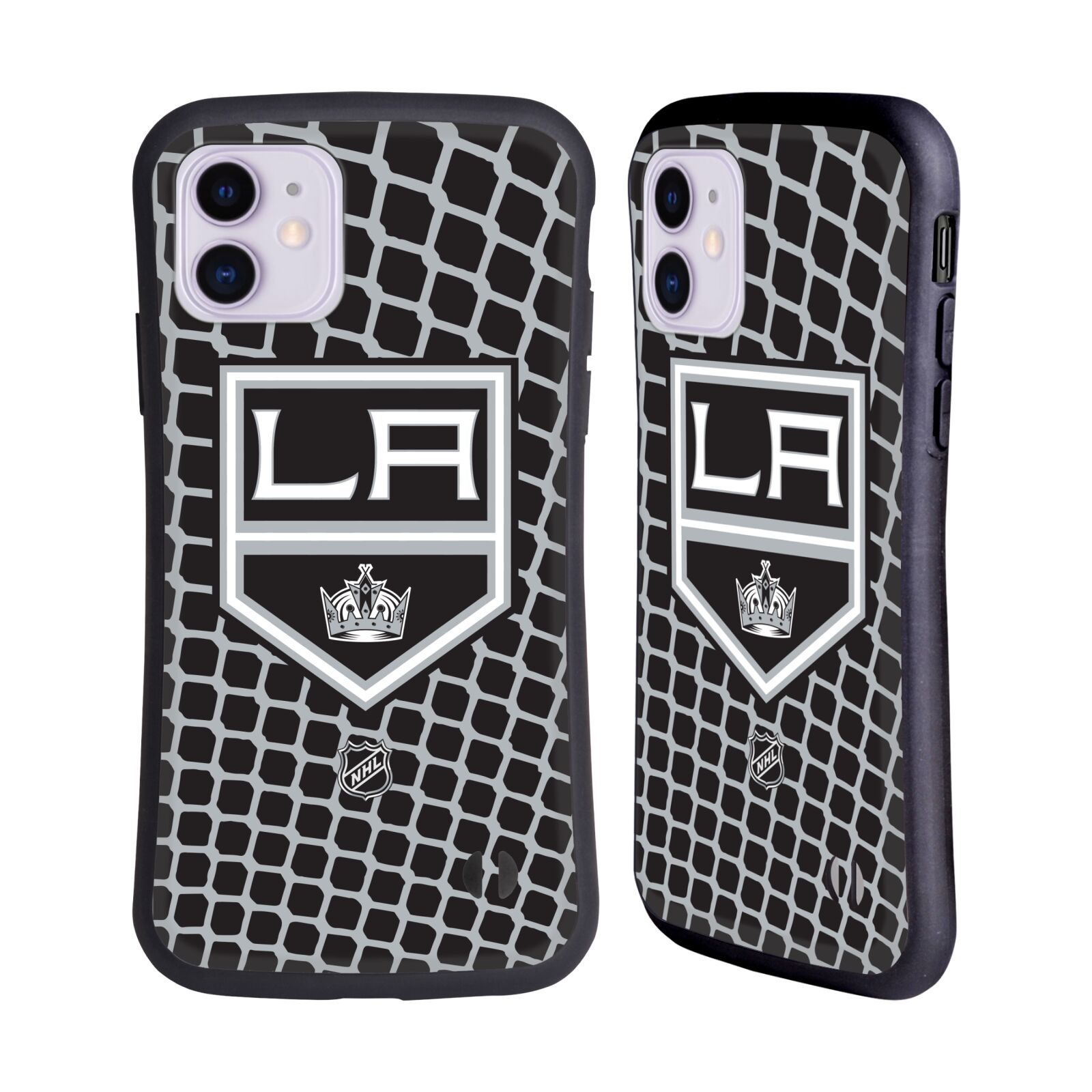 Obal na mobil Apple iPhone 11 - HEAD CASE - NHL - Los Angeles Kings - znak v síti