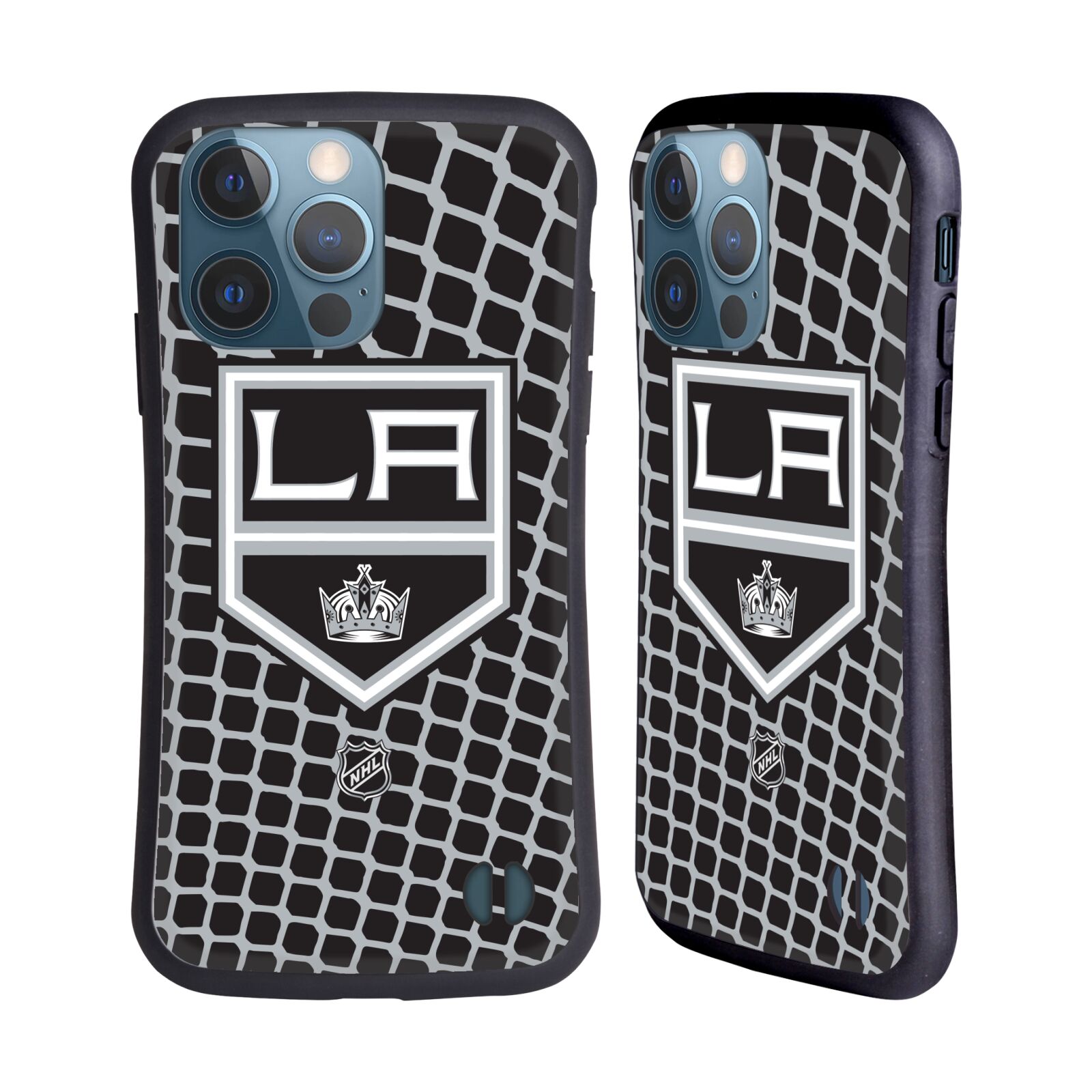 Obal na mobil Apple iPhone 13 PRO - HEAD CASE - NHL - Los Angeles Kings - znak v síti