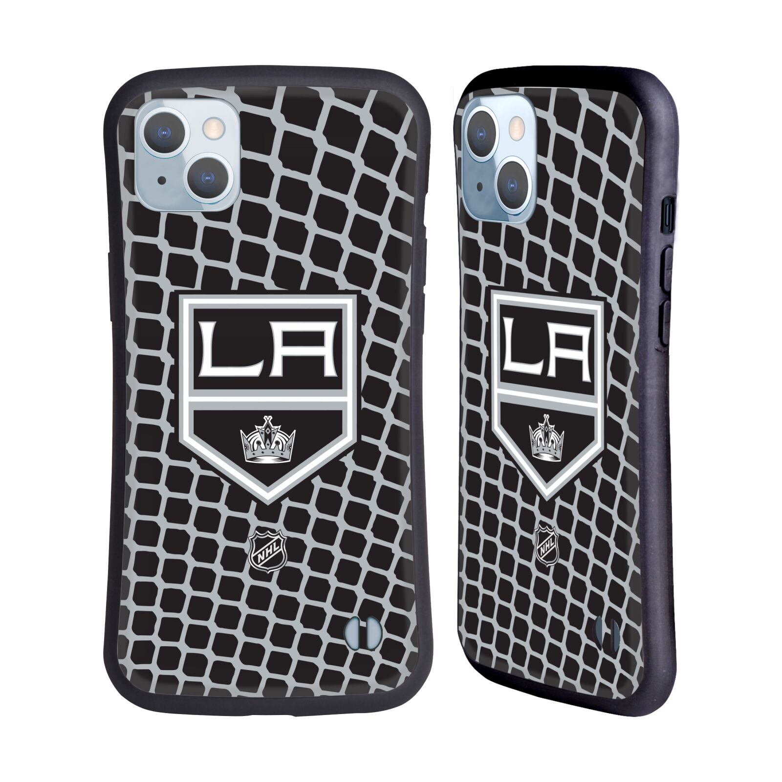 Obal na mobil Apple iPhone 14 PLUS - HEAD CASE - NHL - Los Angeles Kings - znak v síti