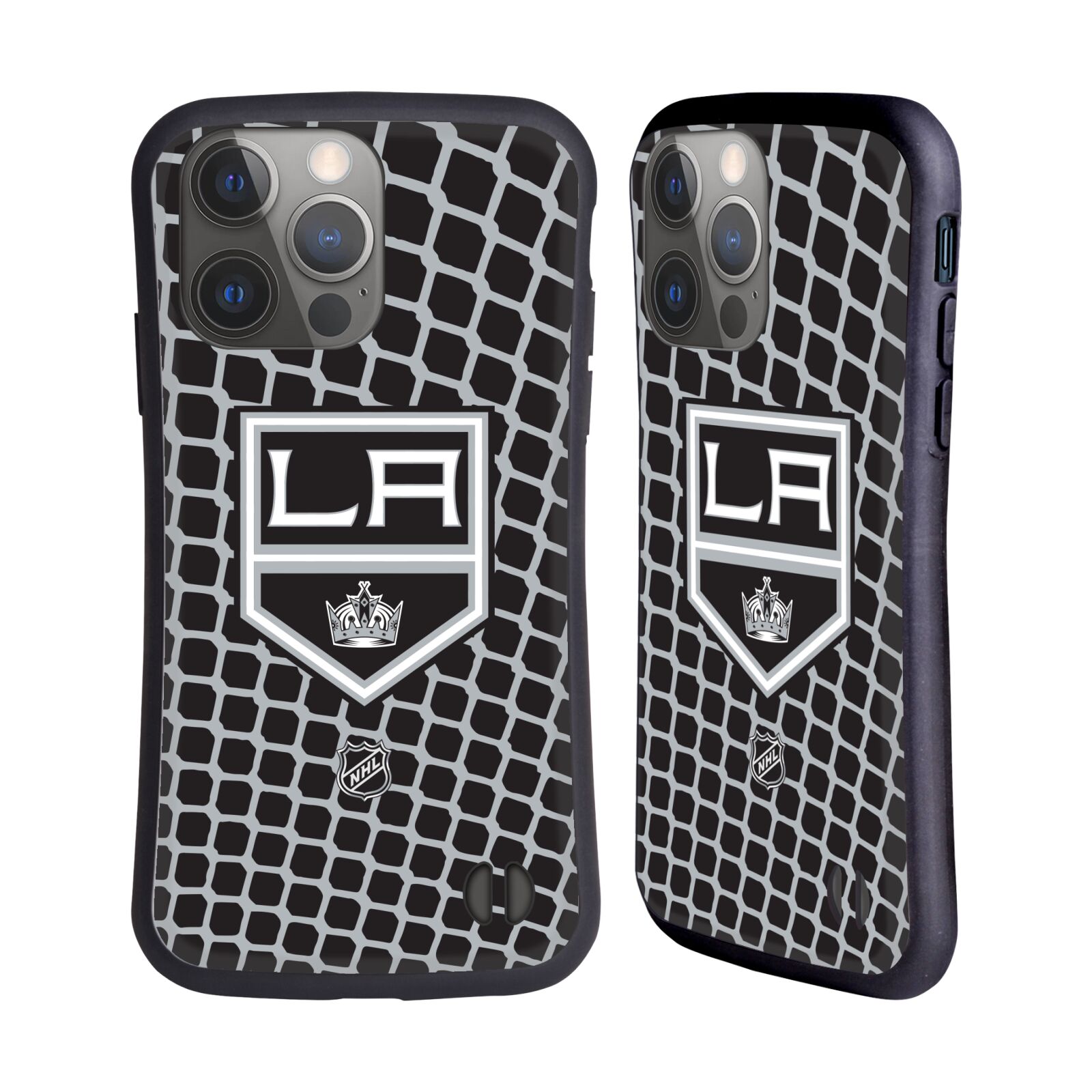 Obal na mobil Apple iPhone 14 PRO - HEAD CASE - NHL - Los Angeles Kings - znak v síti