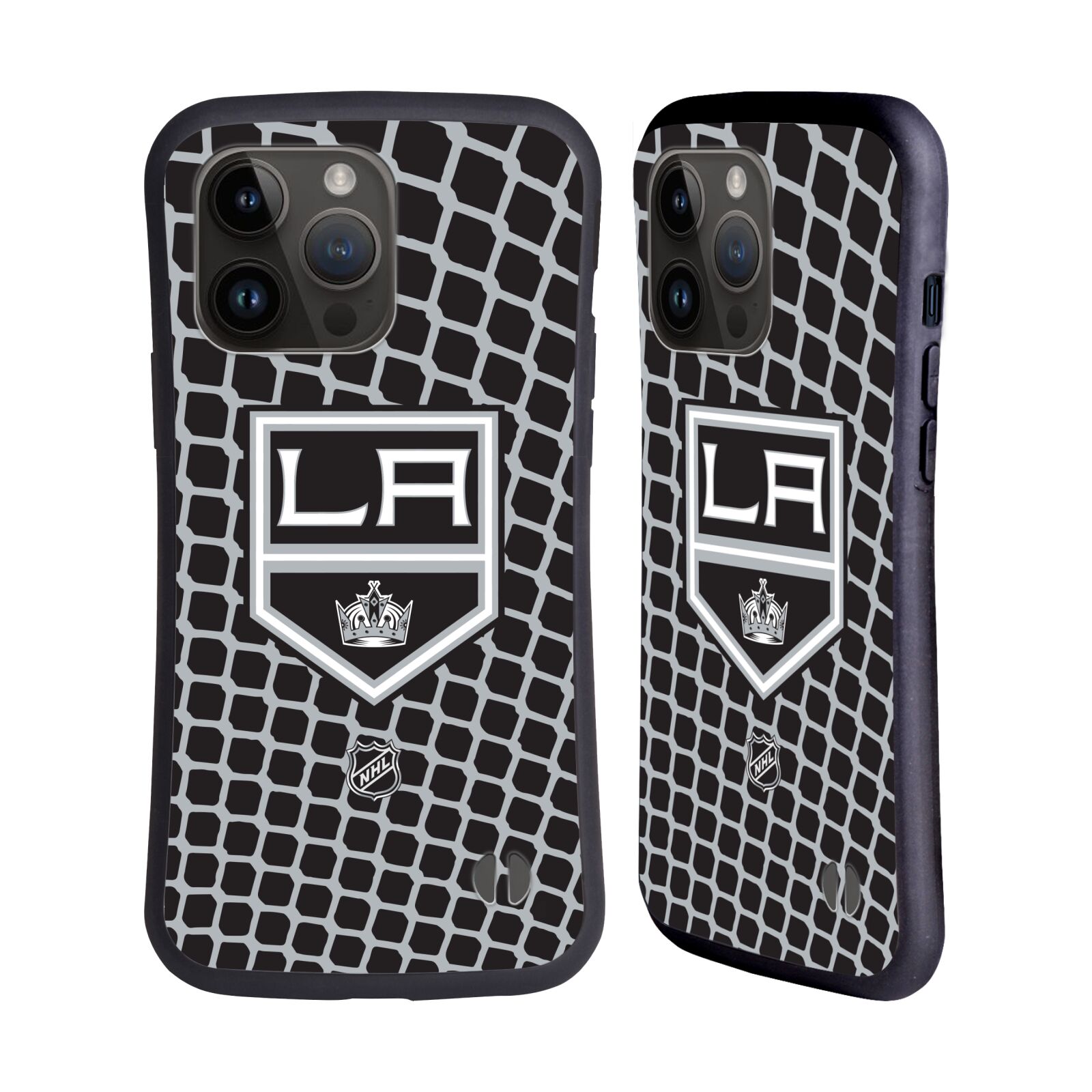 Obal na mobil Apple iPhone 15 PRO MAX - HEAD CASE - NHL - Los Angeles Kings - znak v síti