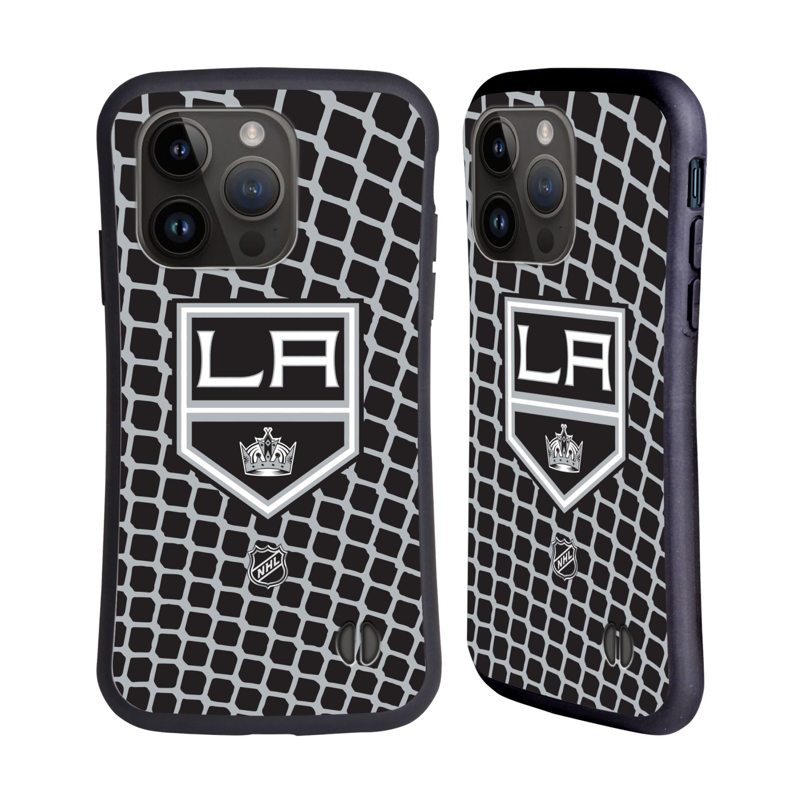 Obal na mobil Apple iPhone 15 PRO - HEAD CASE - NHL - Los Angeles Kings - znak v síti