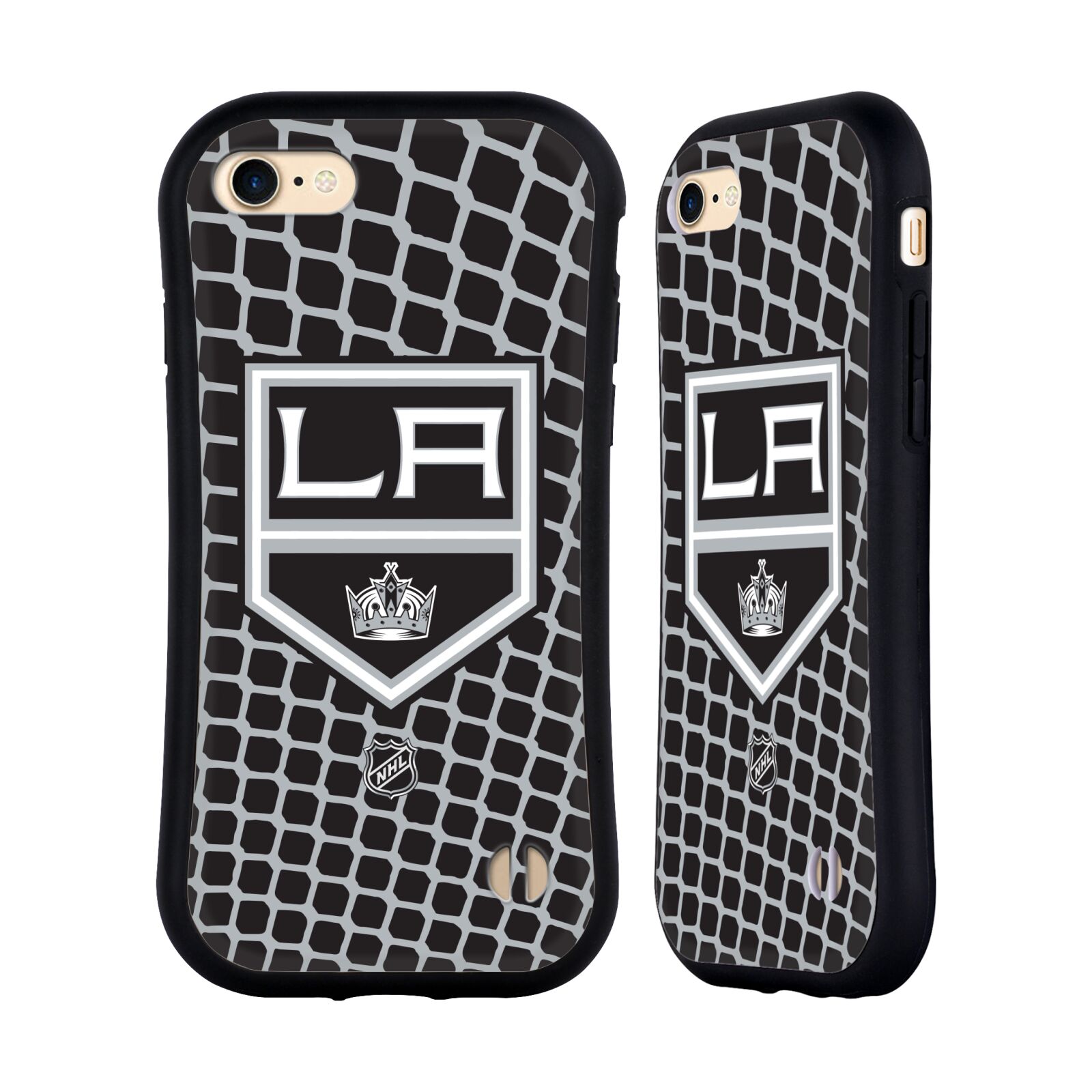 Obal na mobil Apple iPhone 7/8, SE 2020 - HEAD CASE - NHL - Los Angeles Kings - znak v síti