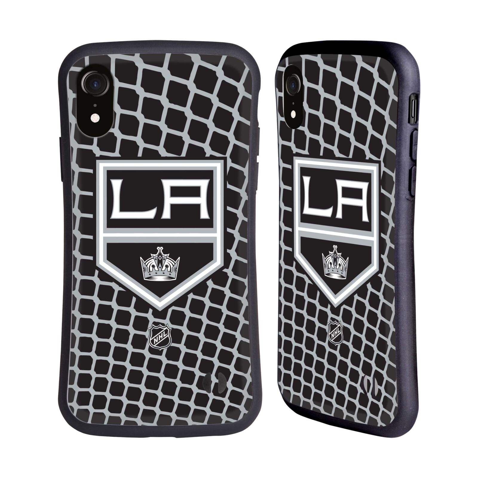 Obal na mobil Apple iPhone XR - HEAD CASE - NHL - Los Angeles Kings - znak v síti