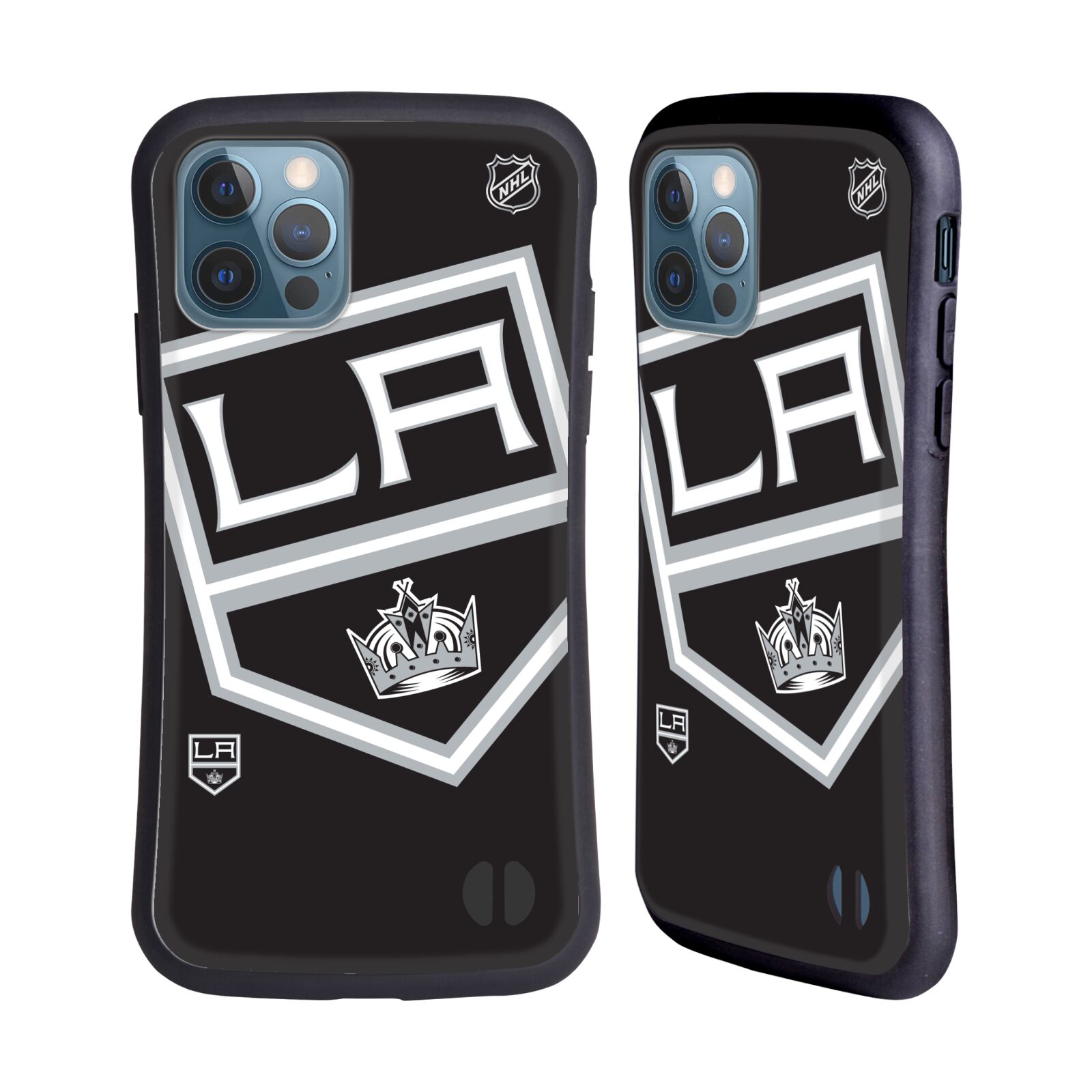 Obal na mobil Apple iPhone 12 / 12 PRO - HEAD CASE - NHL - Los Angeles Kings - velký znak