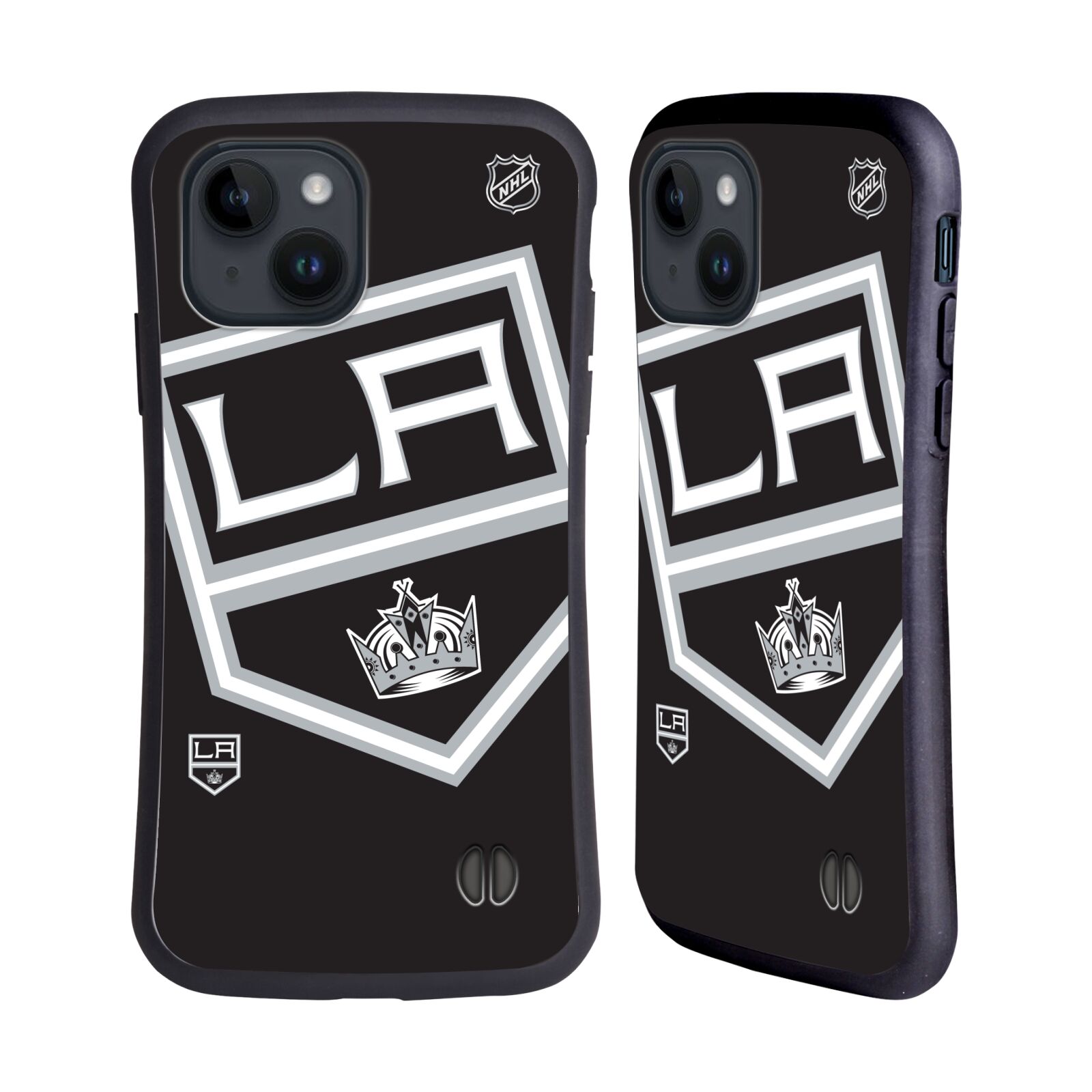 Obal na mobil Apple iPhone 15 - HEAD CASE - NHL - Los Angeles Kings - velký znak