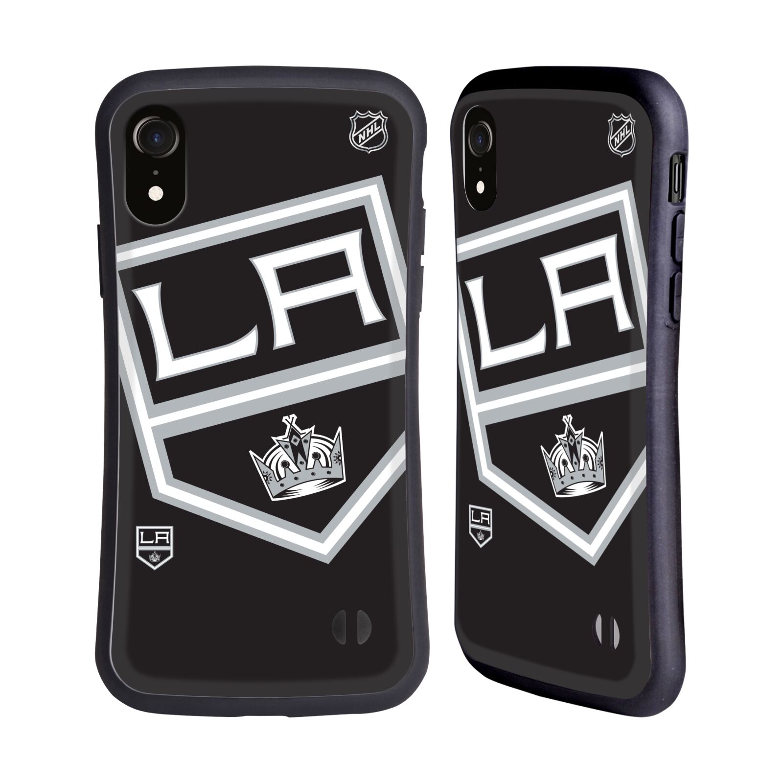 Obal na mobil Apple iPhone XR - HEAD CASE - NHL - Los Angeles Kings - velký znak