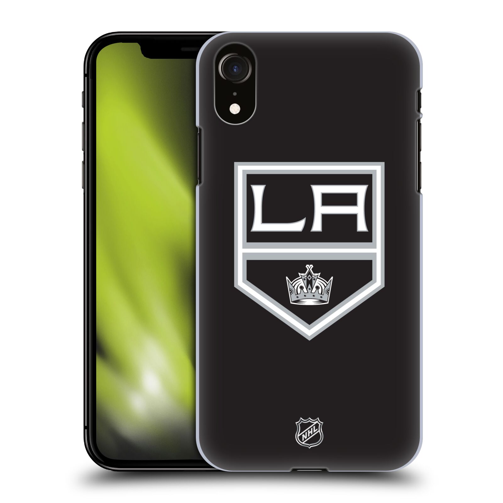 Pouzdro na mobil Apple Iphone XR - HEAD CASE - Hokej NHL - Los Angeles Kings - znak
