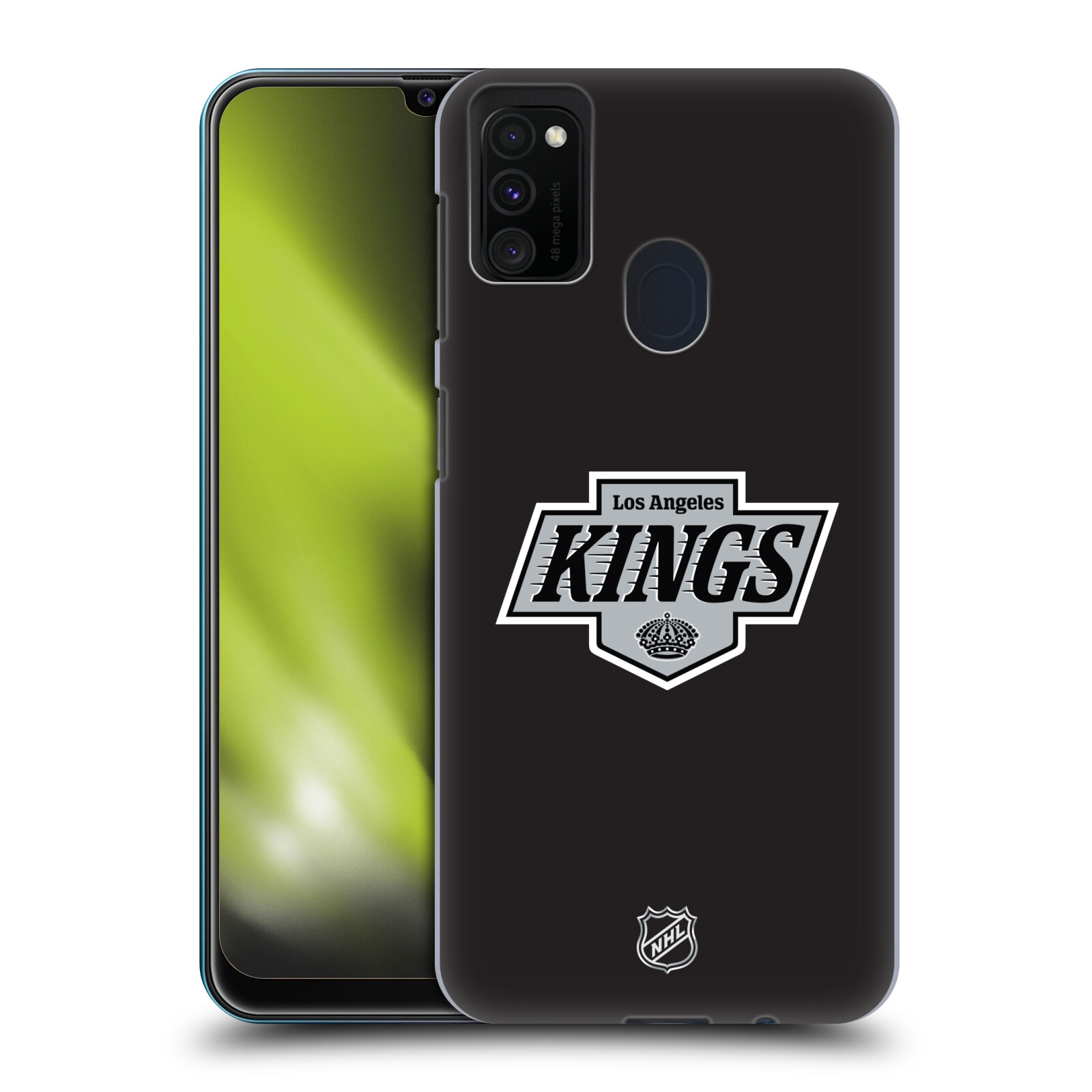 Pouzdro na mobil Samsung Galaxy M21 - HEAD CASE - Hokej NHL - Los Angeles Kings - znak