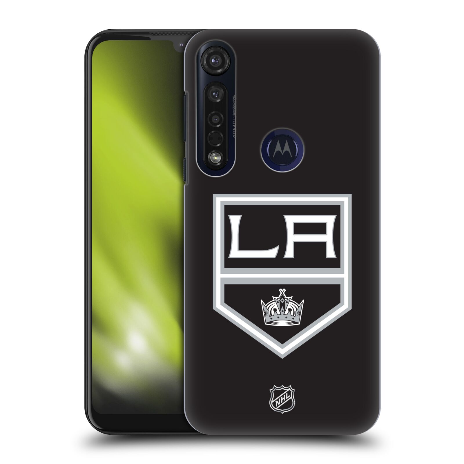 Pouzdro na mobil Motorola Moto G8 PLUS - HEAD CASE - Hokej NHL - Los Angeles Kings - znak
