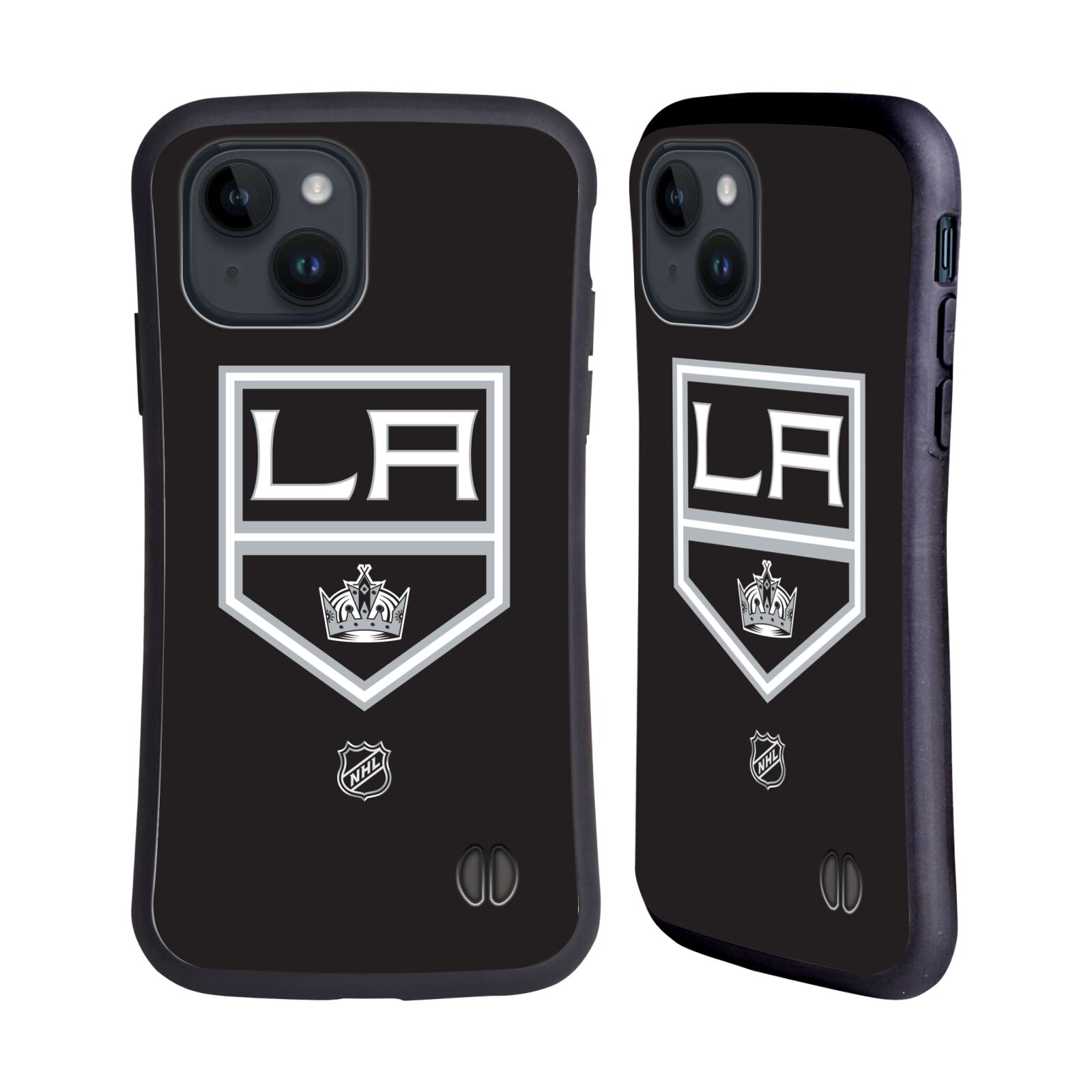 Obal na mobil Apple iPhone 15 - HEAD CASE - NHL - Los Angeles Kings - znak na dresu