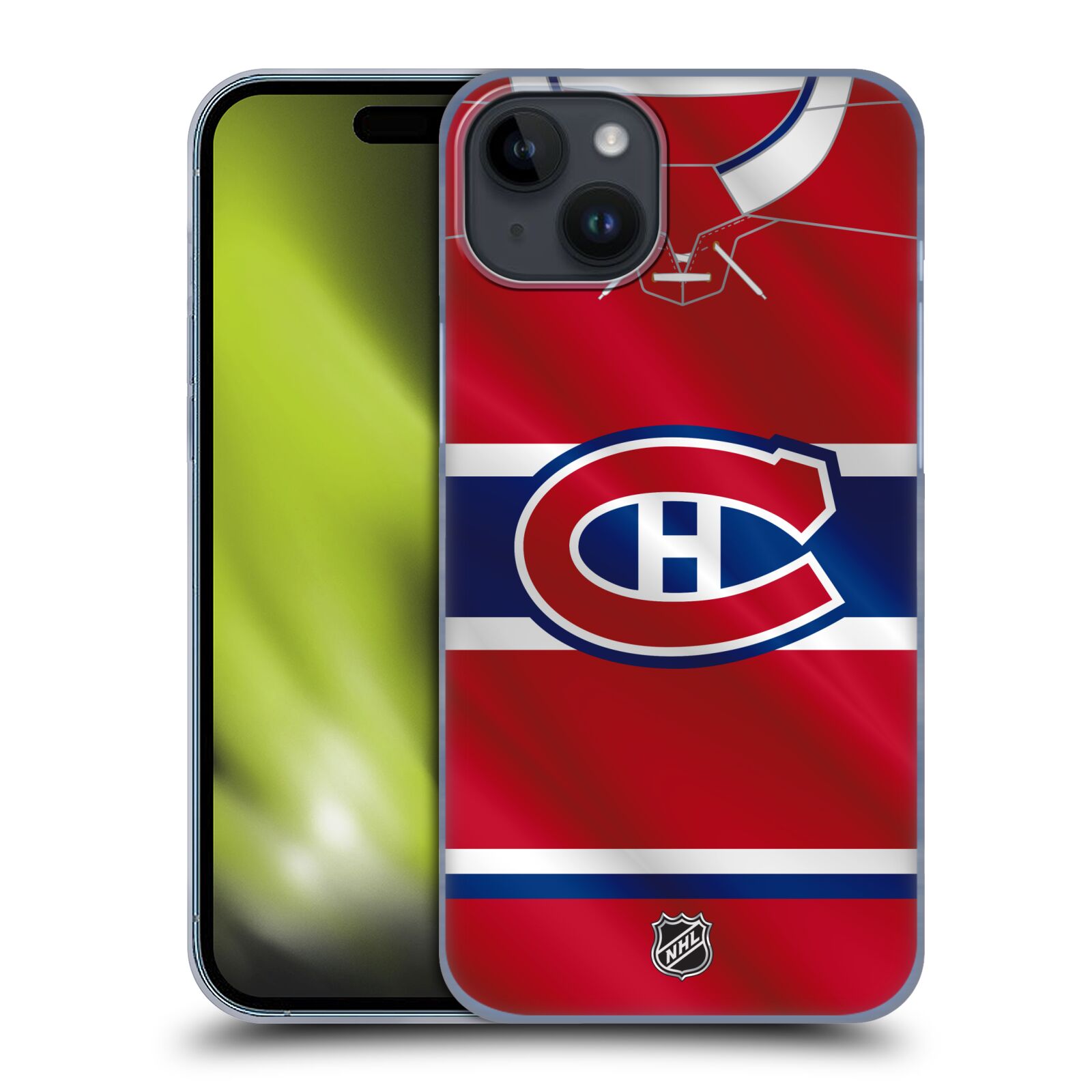 Plastový obal HEAD CASE na mobil Apple Iphone 15 PLUS  Hokej NHL - Montreal Canadiens - Dres