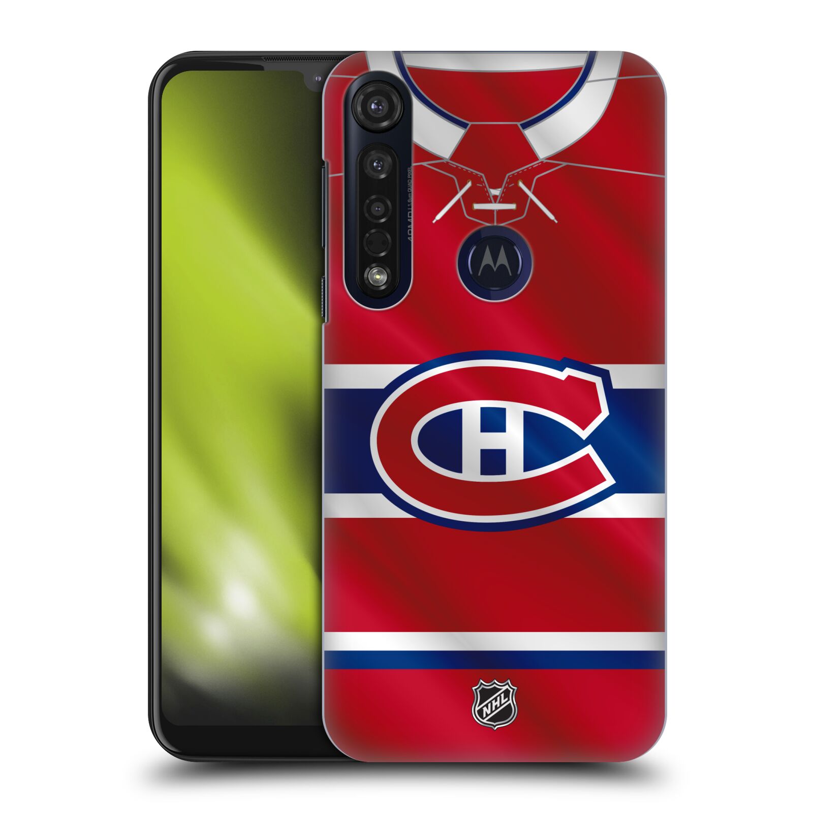 Pouzdro na mobil Motorola Moto G8 PLUS - HEAD CASE - Hokej NHL - Montreal Canadiens - Dres