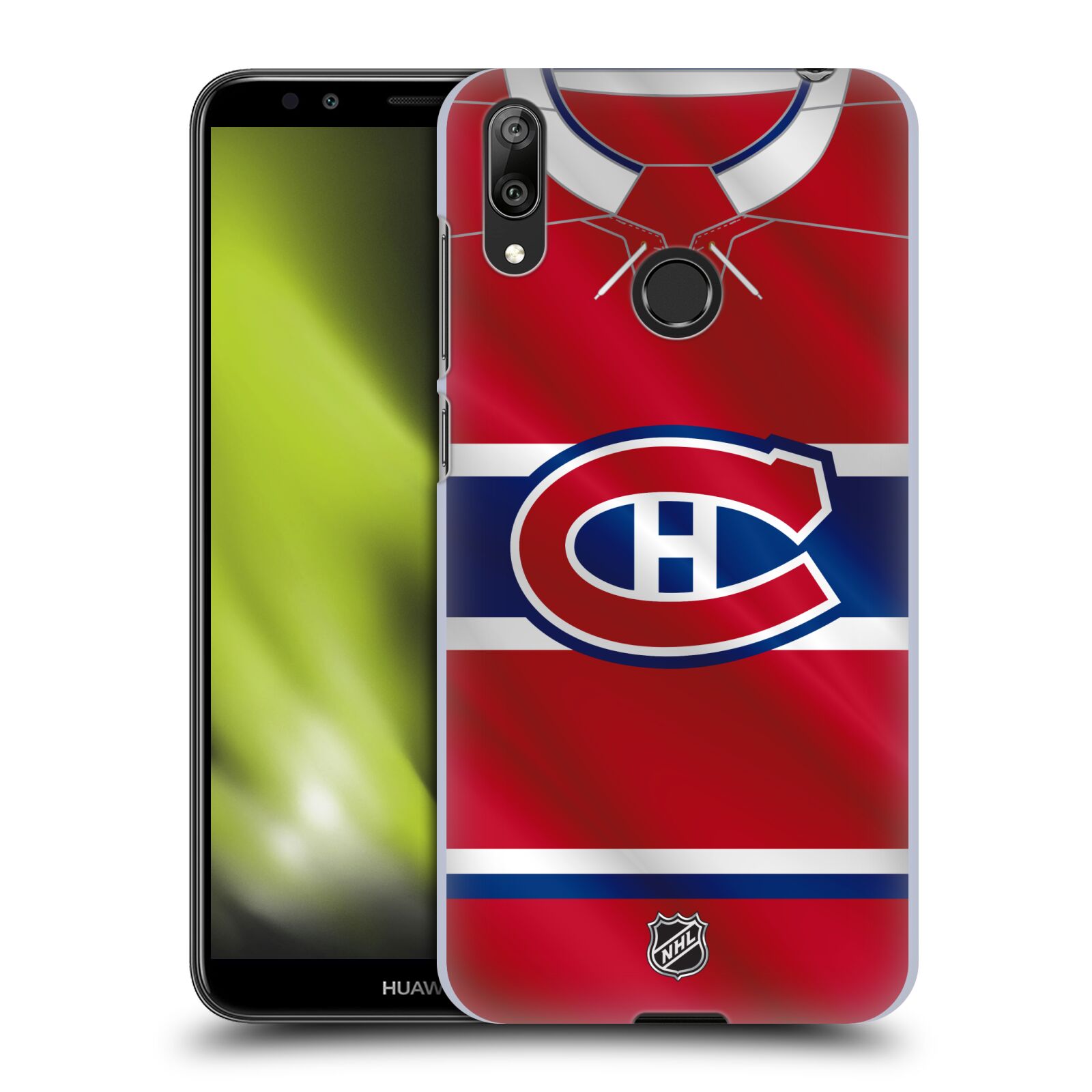 Pouzdro na mobil Huawei Y7 2019 - HEAD CASE - Hokej NHL - Montreal Canadiens - Dres