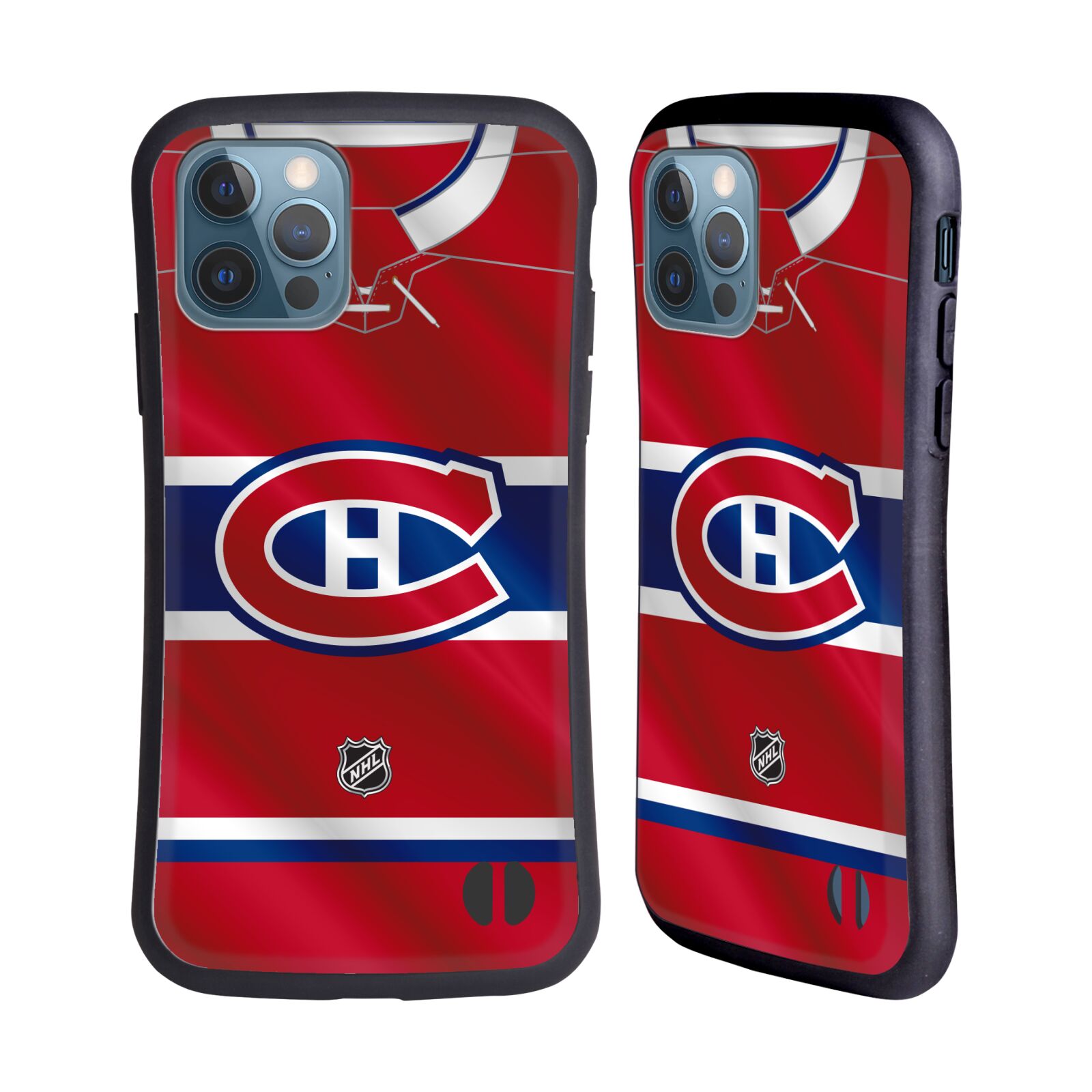 Obal na mobil Apple iPhone 12 / 12 PRO - HEAD CASE - NHL - Montreal Canadiens - znak dres