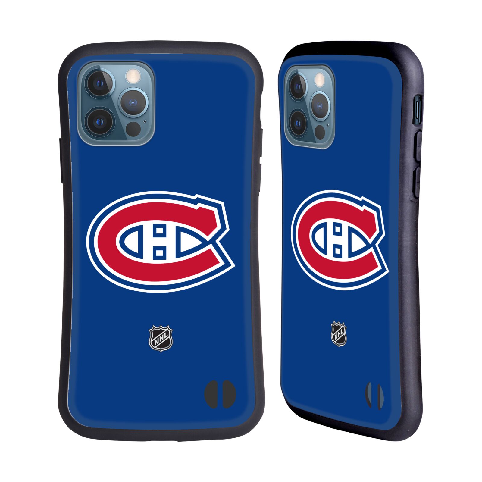 Obal na mobil Apple iPhone 12 / 12 PRO - HEAD CASE - NHL - Montreal Canadiens - znak modré pozadí