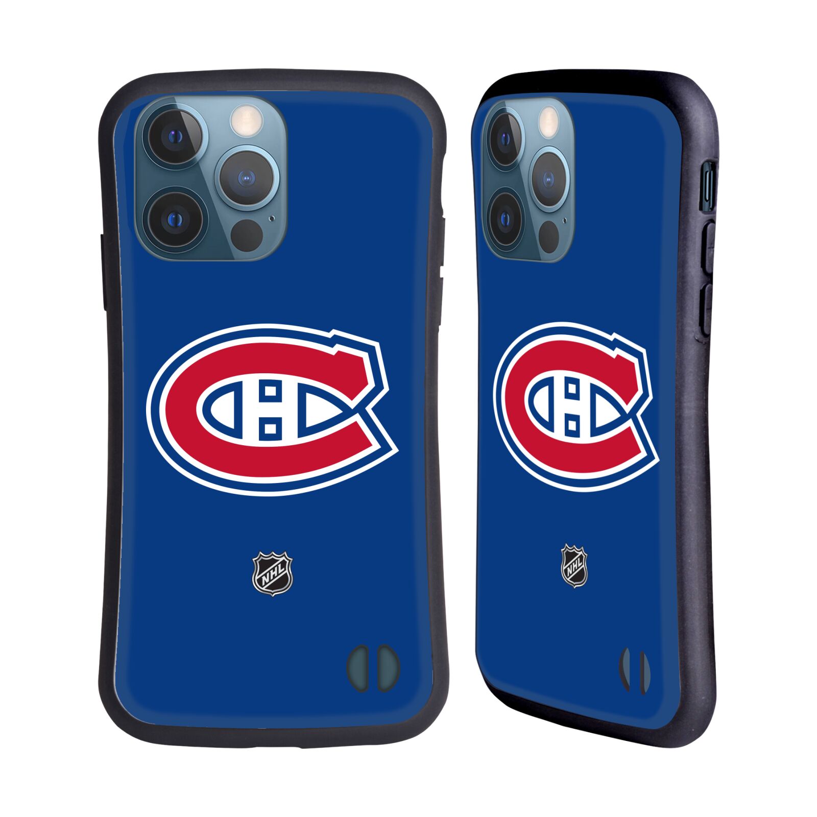 Obal na mobil Apple iPhone 13 PRO - HEAD CASE - NHL - Montreal Canadiens - znak modré pozadí