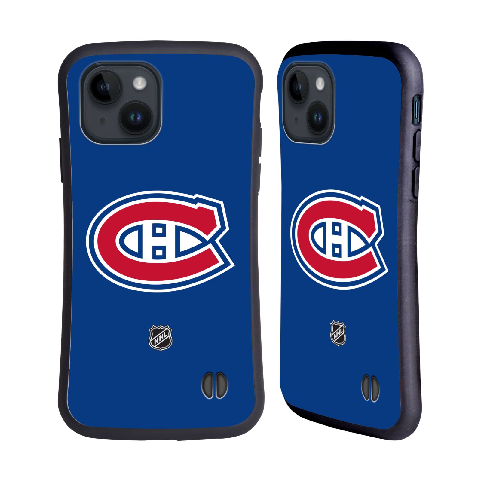 Obal na mobil Apple iPhone 15 - HEAD CASE - NHL - Montreal Canadiens - znak modré pozadí
