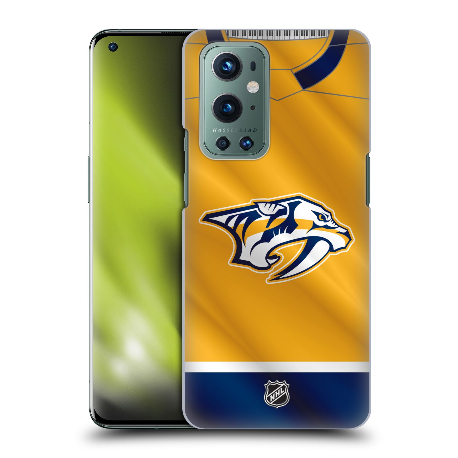 Pouzdro na mobil OnePlus 9 - HEAD CASE - Hokej NHL - Nashville Predators - Dres