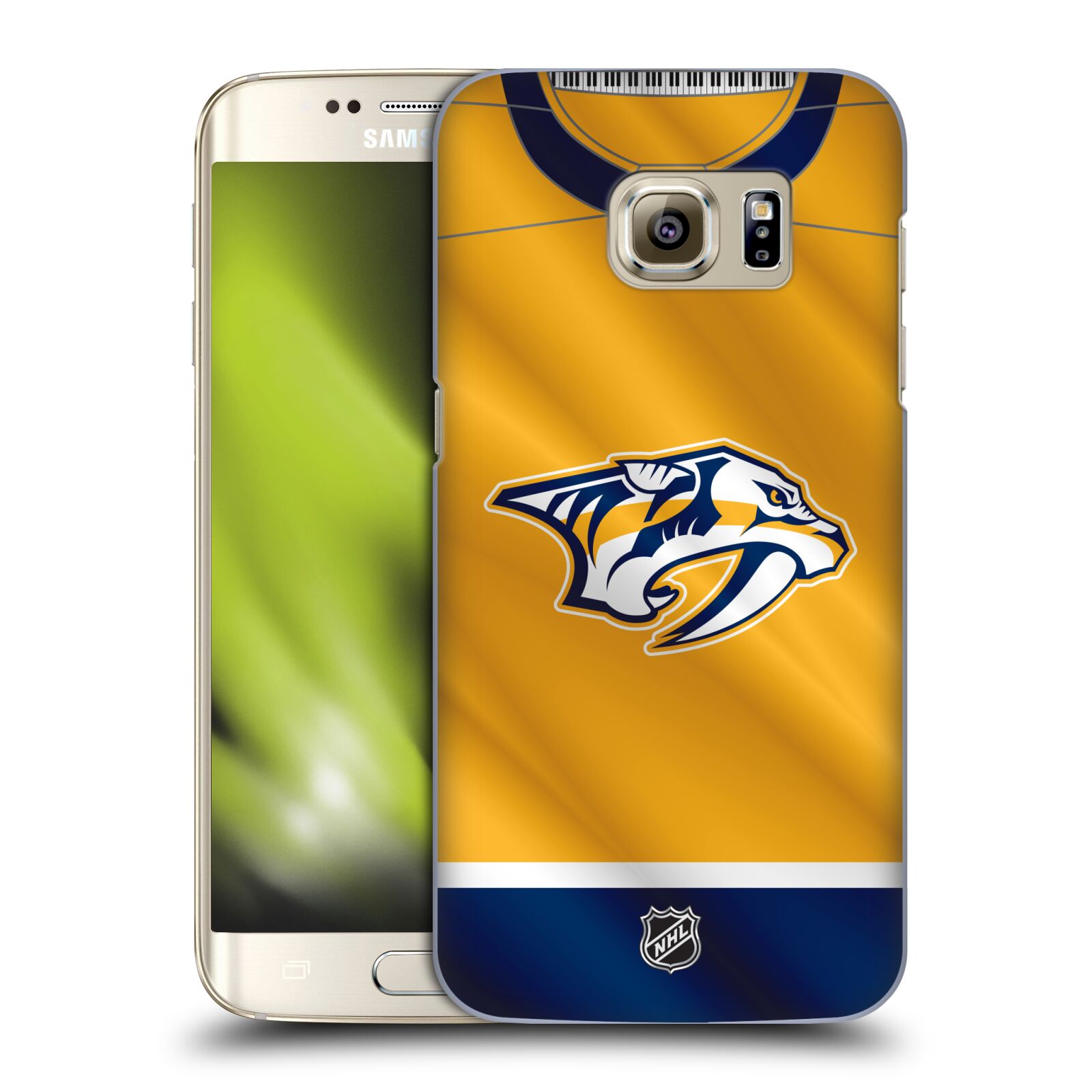 Pouzdro na mobil Samsung Galaxy S7 EDGE - HEAD CASE - Hokej NHL - Nashville Predators - Dres