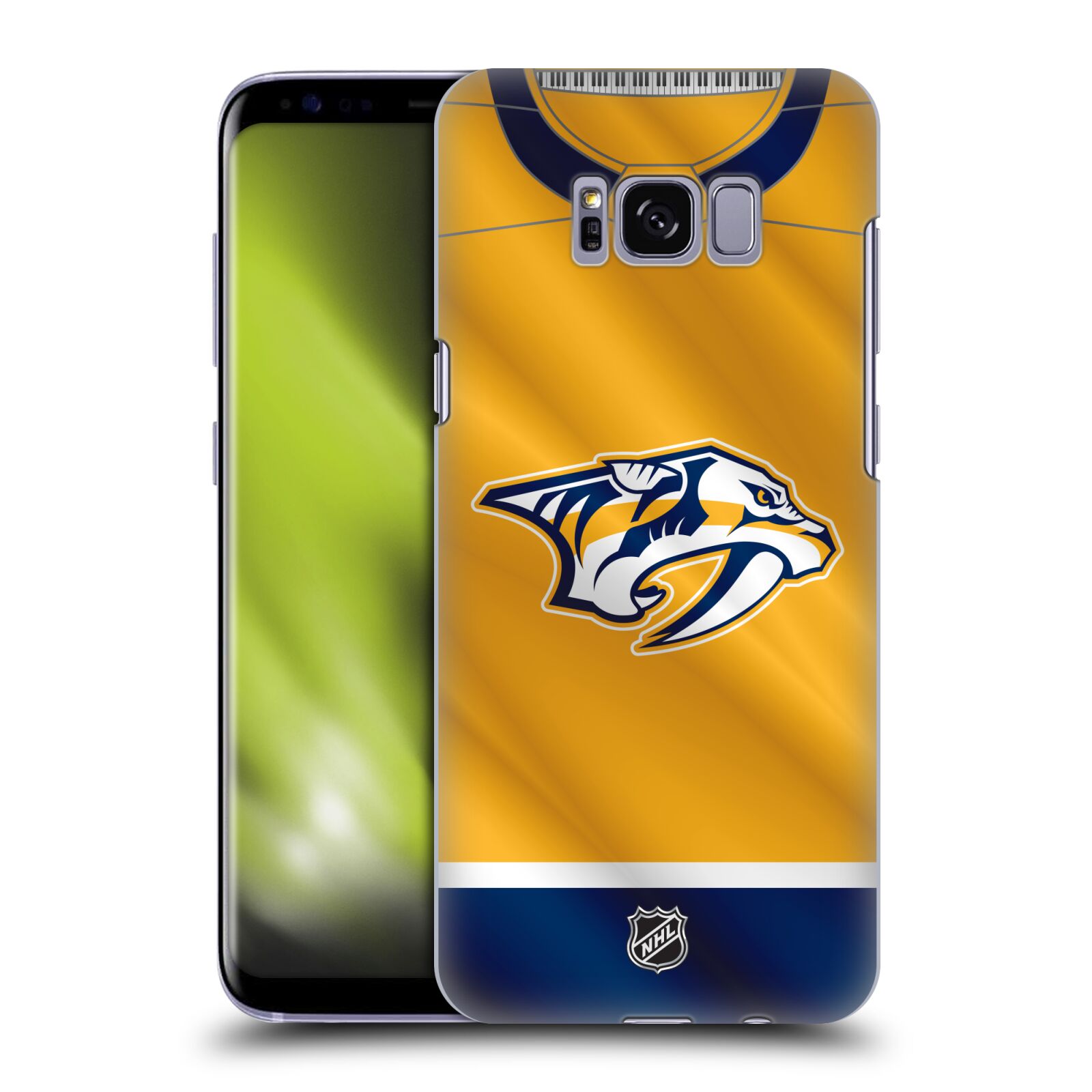 Pouzdro na mobil Samsung Galaxy S8 - HEAD CASE - Hokej NHL - Nashville Predators - Dres