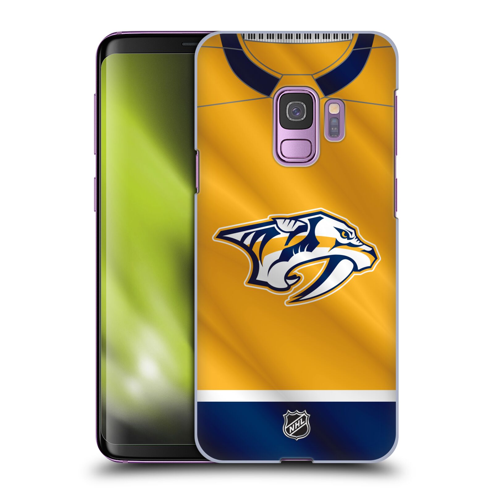 Pouzdro na mobil Samsung Galaxy S9 - HEAD CASE - Hokej NHL - Nashville Predators - Dres