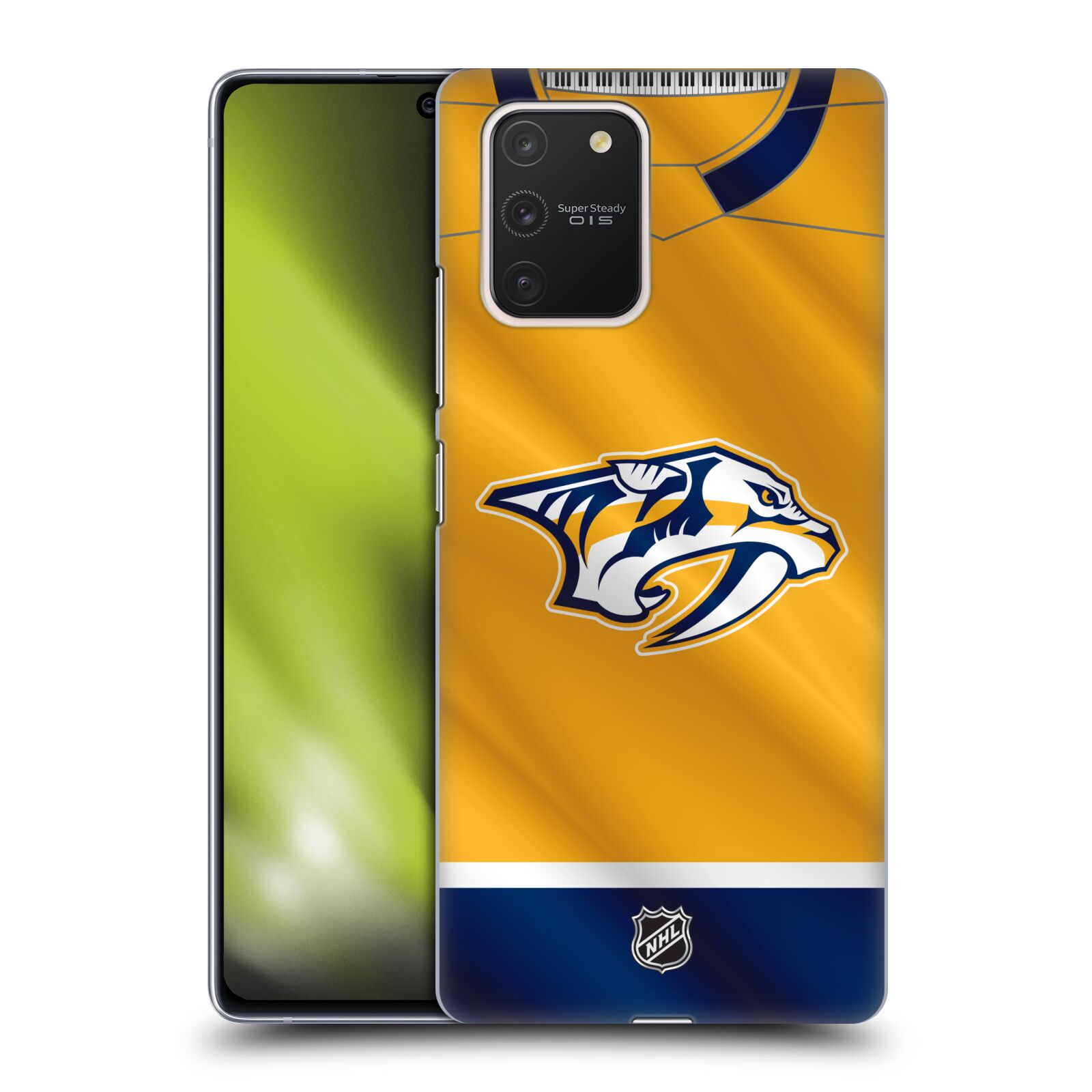 Pouzdro na mobil Samsung Galaxy S10 LITE - HEAD CASE - Hokej NHL - Nashville Predators - Dres