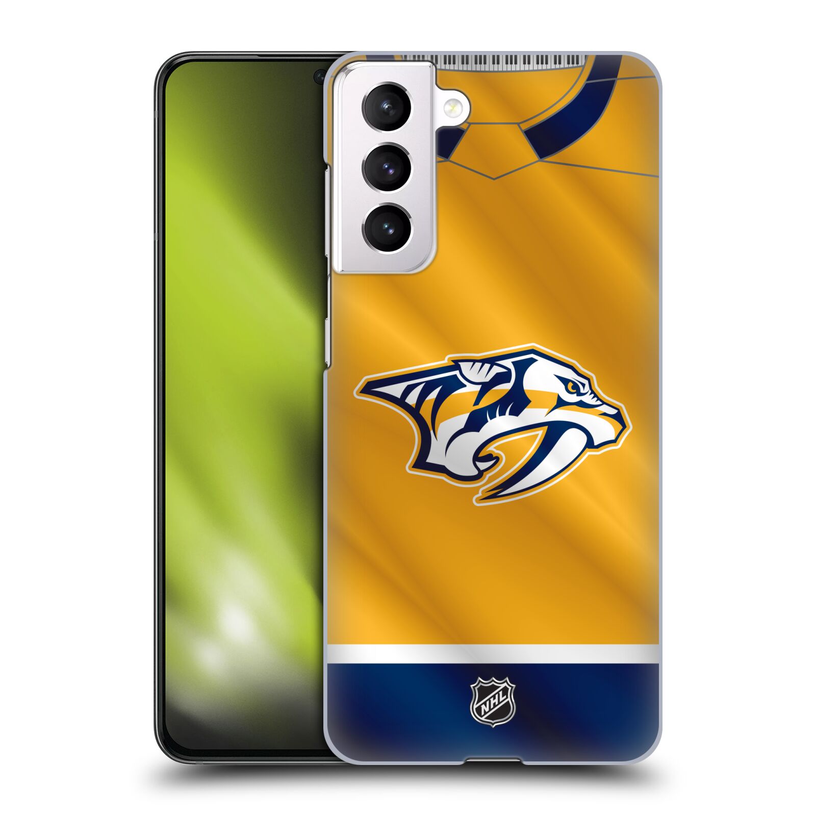 Pouzdro na mobil Samsung Galaxy S21 5G - HEAD CASE - Hokej NHL - Nashville Predators - Dres