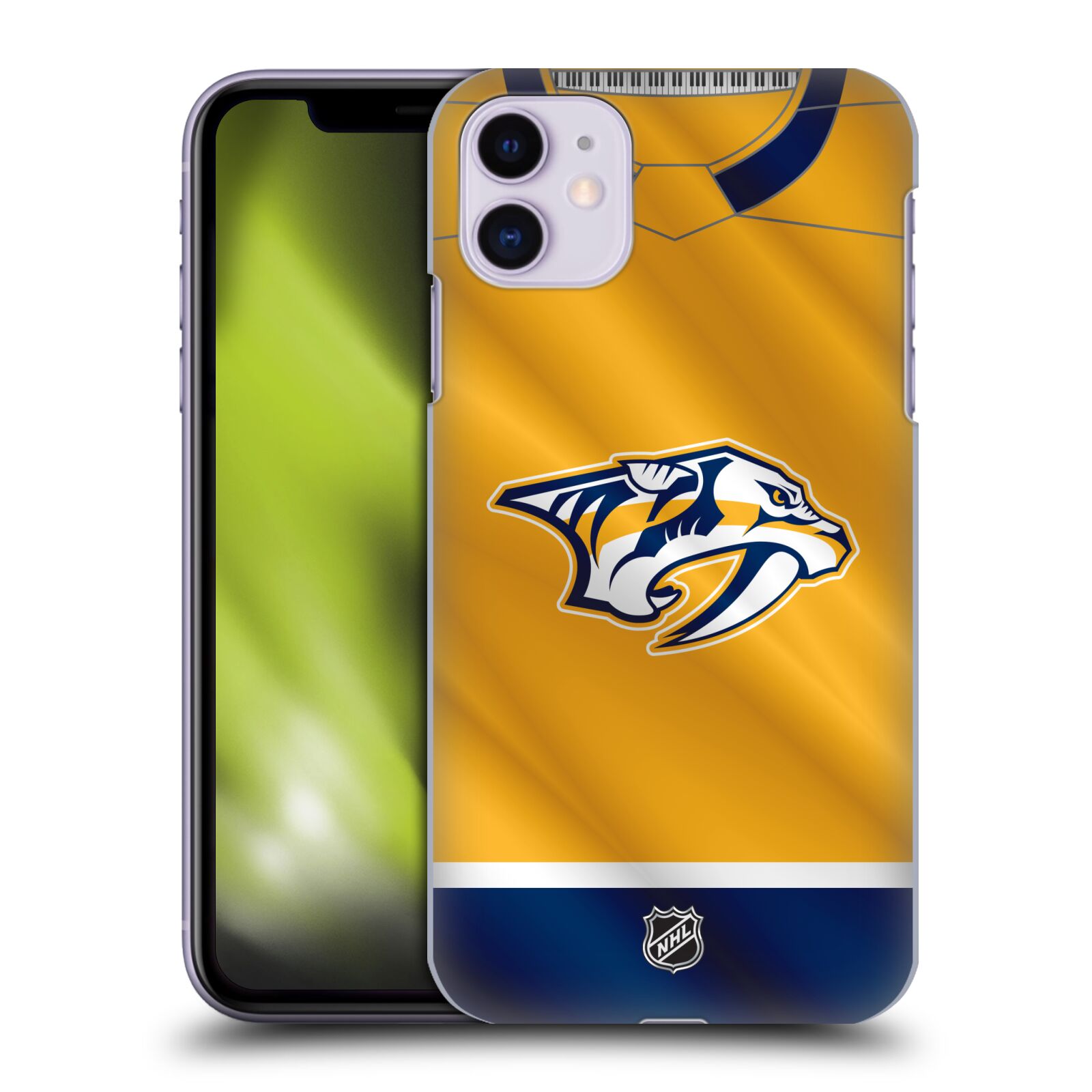 Pouzdro na mobil Apple Iphone 11 - HEAD CASE - Hokej NHL - Nashville Predators - Dres
