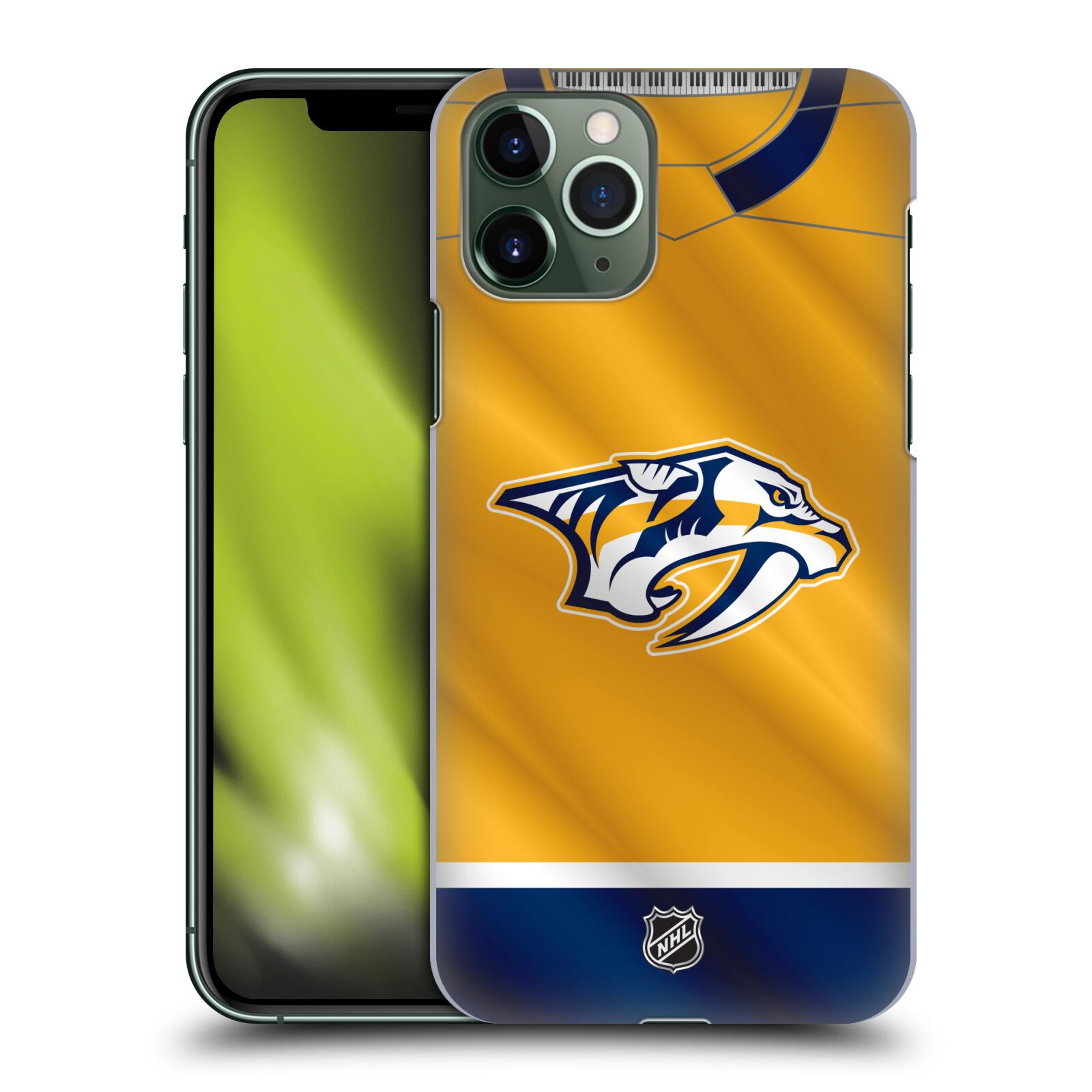 Pouzdro na mobil Apple Iphone 11 PRO - HEAD CASE - Hokej NHL - Nashville Predators - Dres