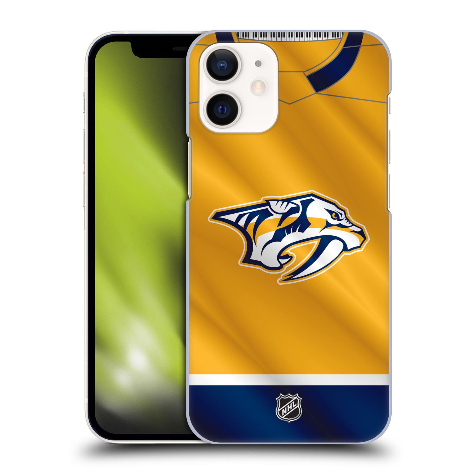 Pouzdro na mobil Apple Iphone 12 MINI - HEAD CASE - Hokej NHL - Nashville Predators - Dres