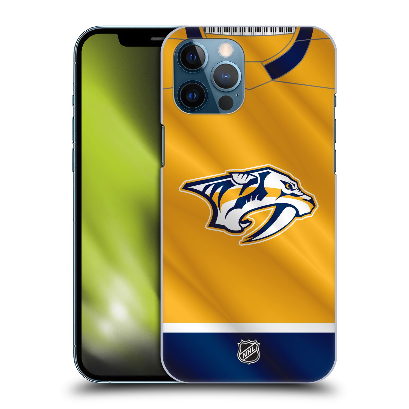 Pouzdro na mobil Apple Iphone 12 PRO MAX - HEAD CASE - Hokej NHL - Nashville Predators - Dres