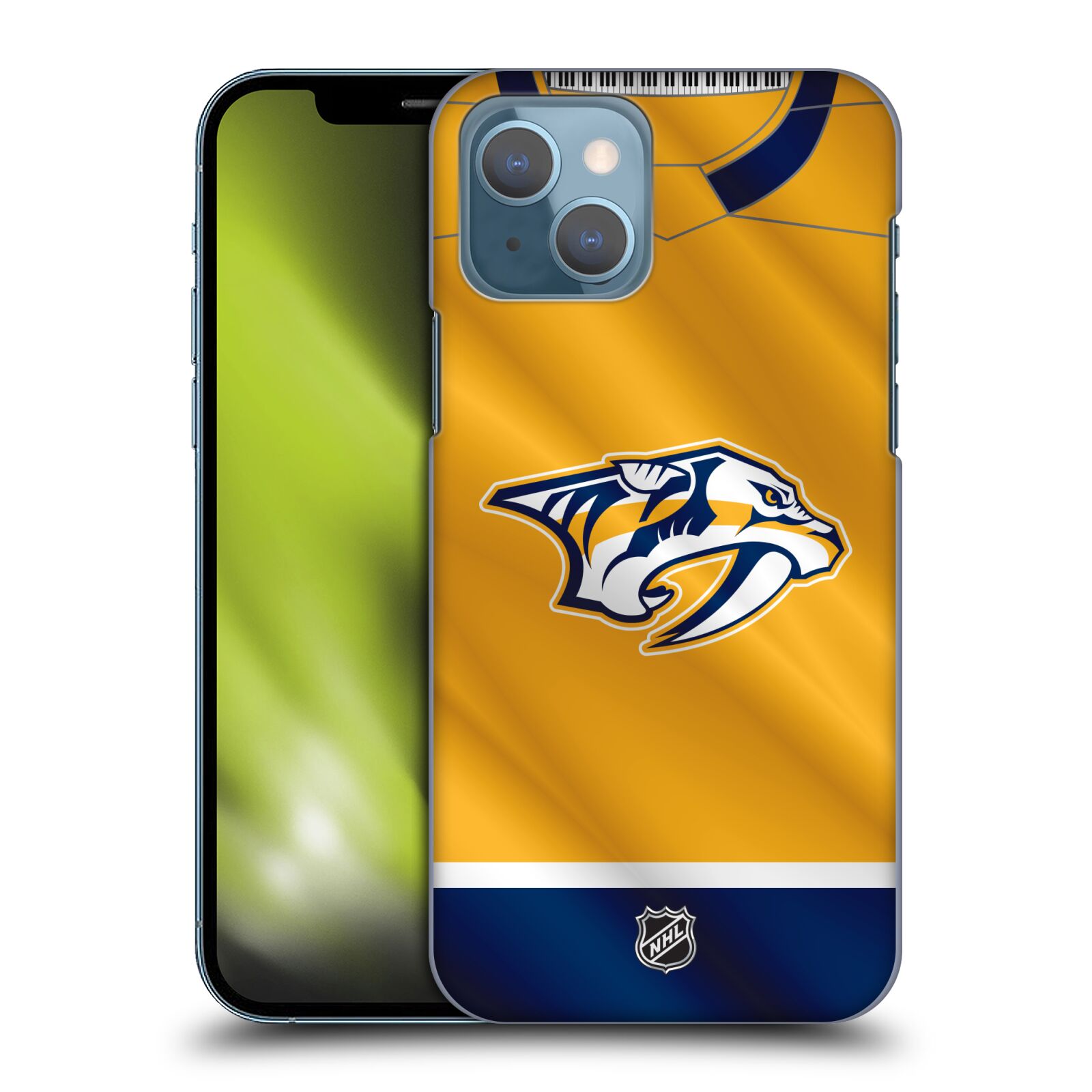 Pouzdro na mobil Apple Iphone 13 - HEAD CASE - Hokej NHL - Nashville Predators - Dres