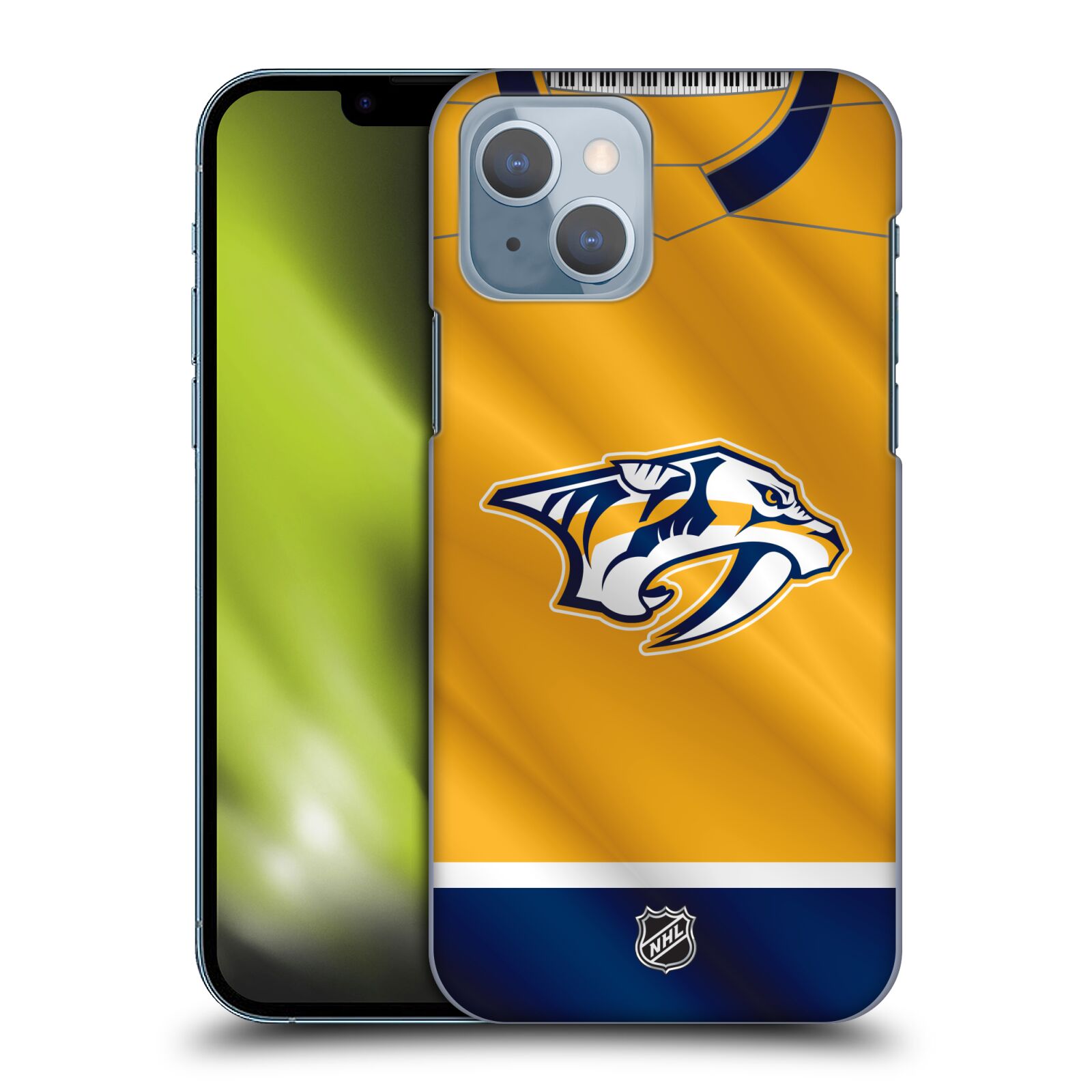 Pouzdro na mobil Apple Iphone 14 - HEAD CASE - Hokej NHL - Nashville Predators - Dres