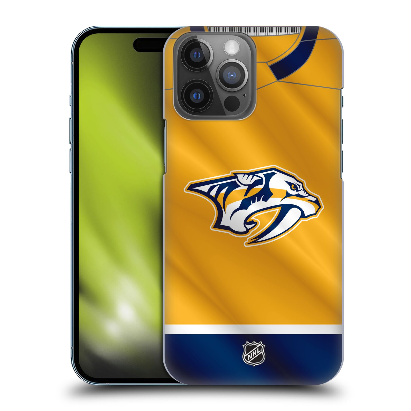 Pouzdro na mobil Apple Iphone 14 PRO MAX - HEAD CASE - Hokej NHL - Nashville Predators - Dres